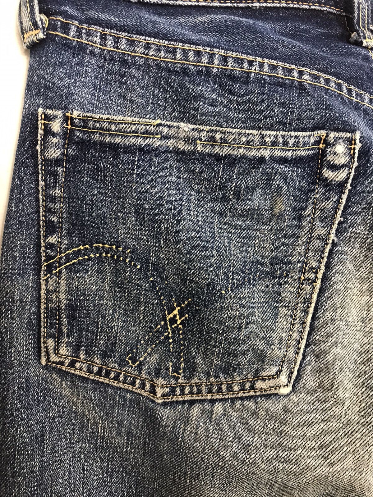 Full Count & Co. × Japanese Brand × Vintage Vintage Full Count & Co Distressed Selvedge Design Size US 28 / EU 44 - 15 Thumbnail