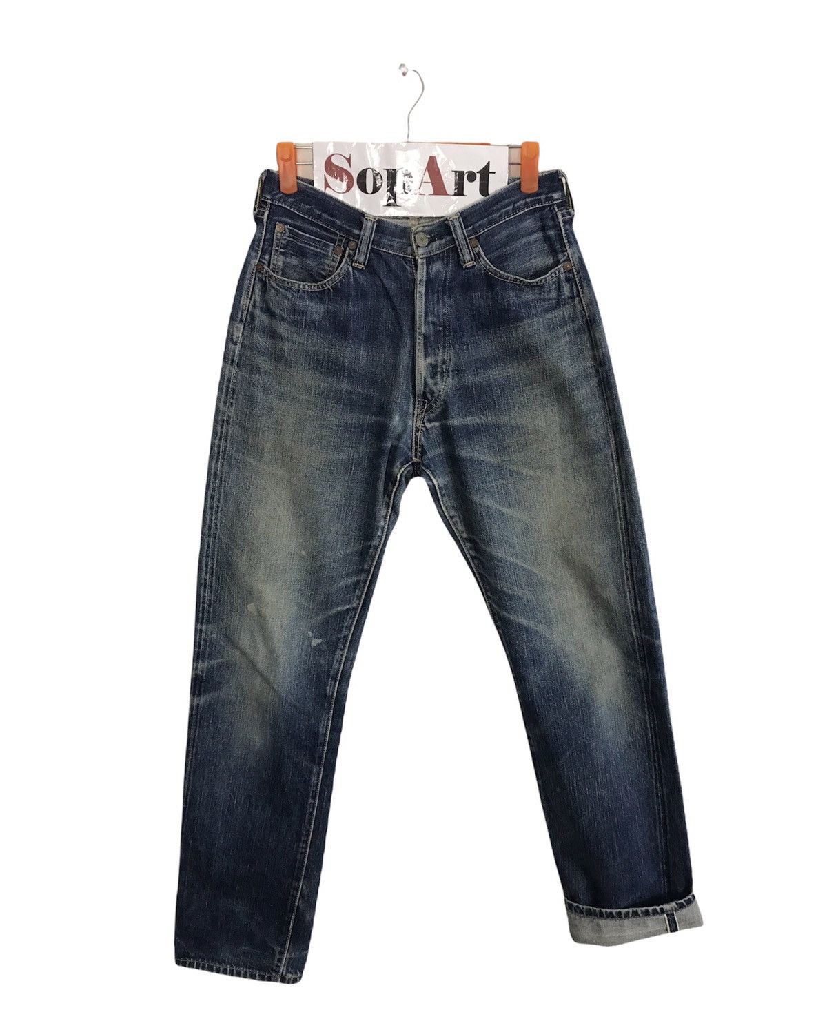 Full Count & Co. × Japanese Brand × Vintage Vintage Full Count & Co Distressed Selvedge Design Size US 28 / EU 44 - 1 Thumbnail