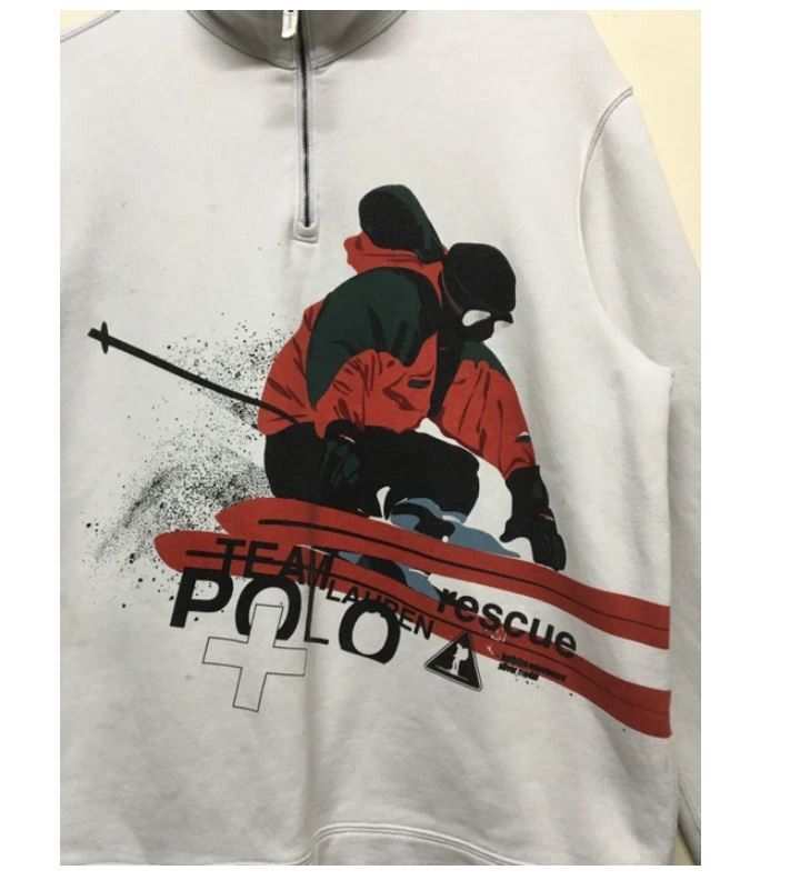 Polo Ralph Lauren Vintage Polo Ralph Lauren Team Rescue Sweatshirt Large Size US L / EU 52-54 / 3 - 1 Thumbnail