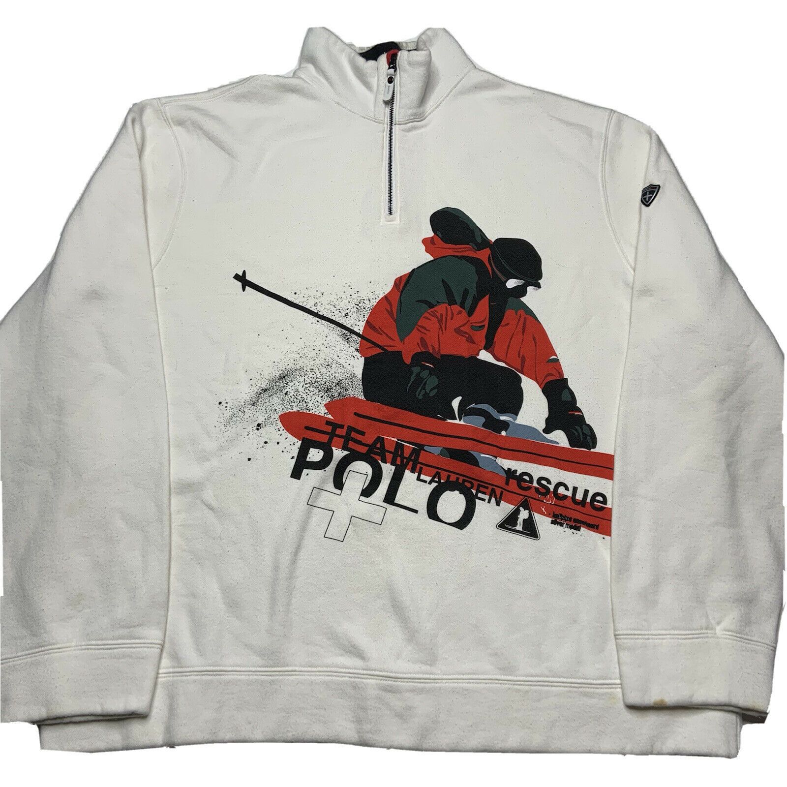 Polo Ralph Lauren Vintage Polo Ralph Lauren Team Rescue Sweatshirt Large Size US L / EU 52-54 / 3 - 6 Thumbnail