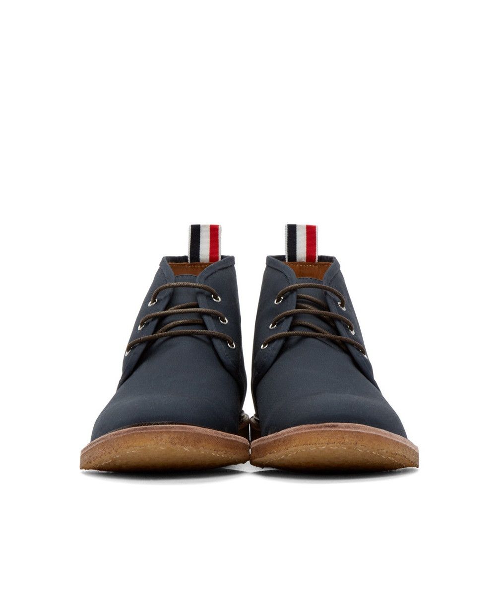 Thom Browne Thom Browne Chukka Desert Boots -- Navy Canvas Size US 11 / EU 44 - 2 Thumbnail