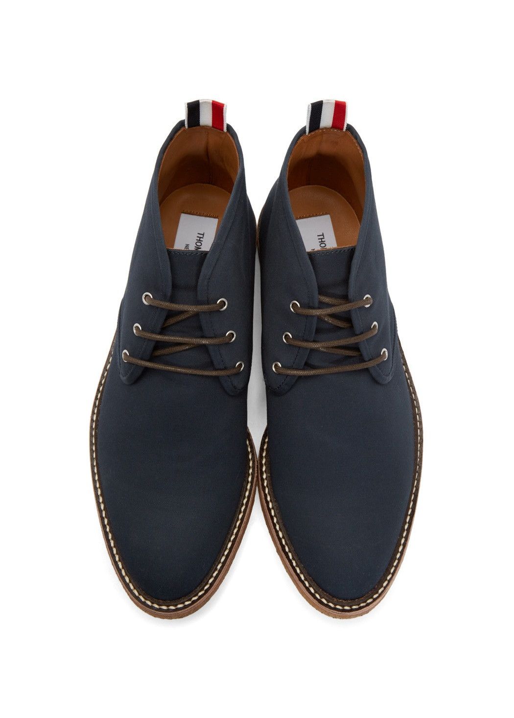Thom Browne Thom Browne Chukka Desert Boots -- Navy Canvas Size US 11 / EU 44 - 4 Thumbnail