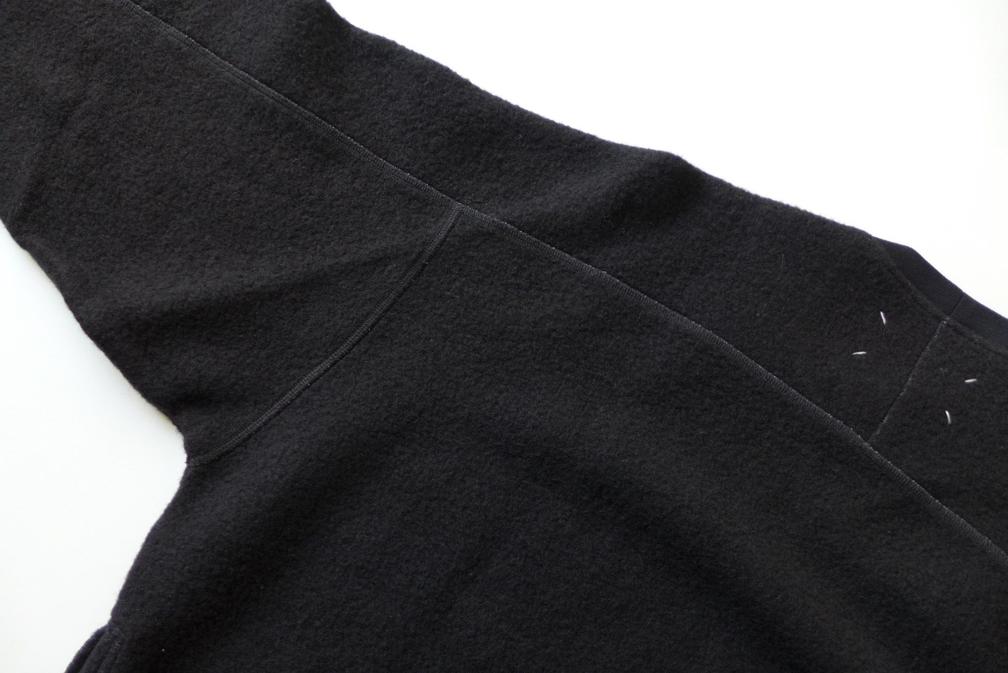 Maison Margiela Margiela FW17 Oversized Sweatshirt - Black Wool Fleece Size US XL / EU 56 / 4 - 7 Thumbnail