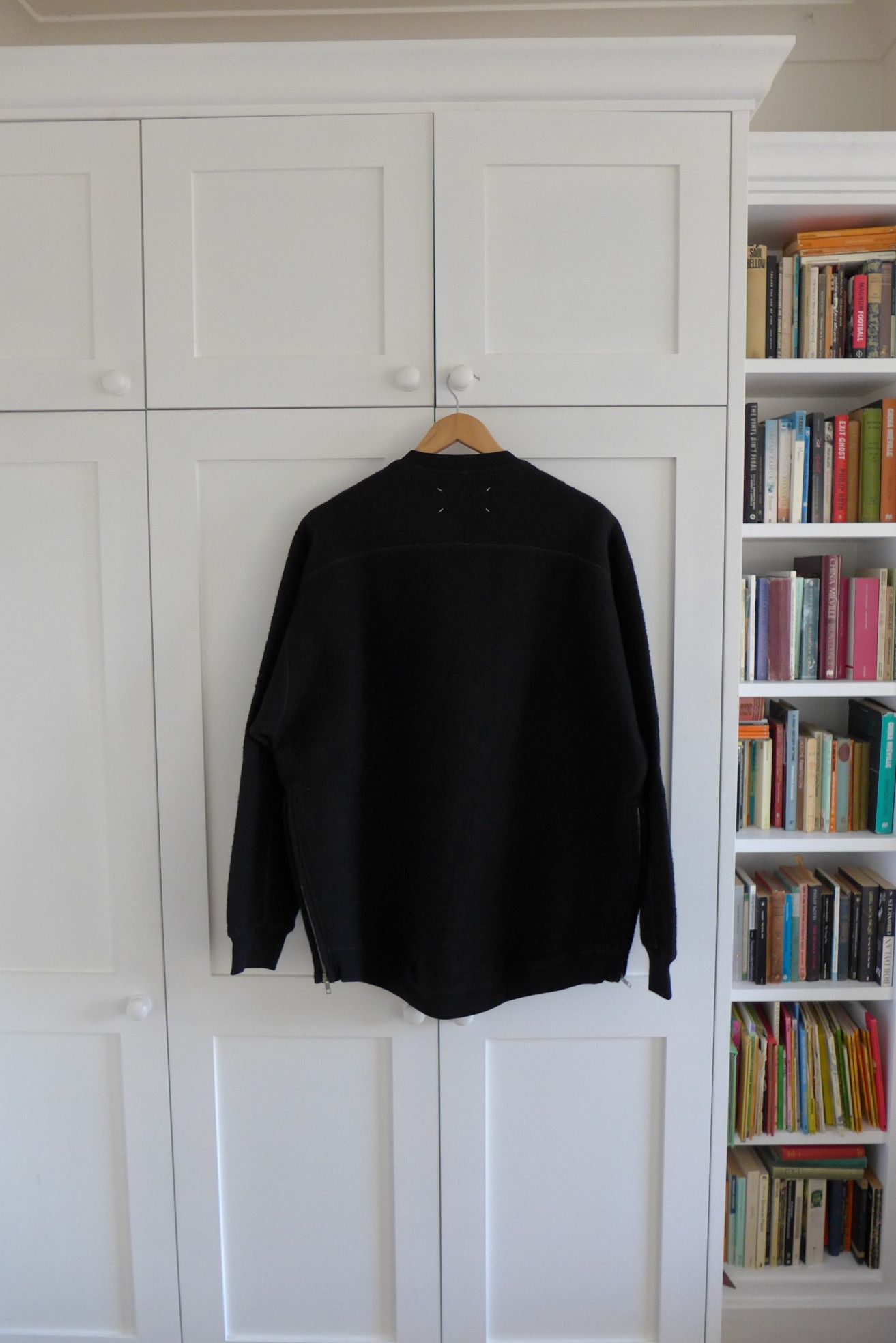 Maison Margiela Margiela FW17 Oversized Sweatshirt - Black Wool Fleece Size US XL / EU 56 / 4 - 2 Thumbnail