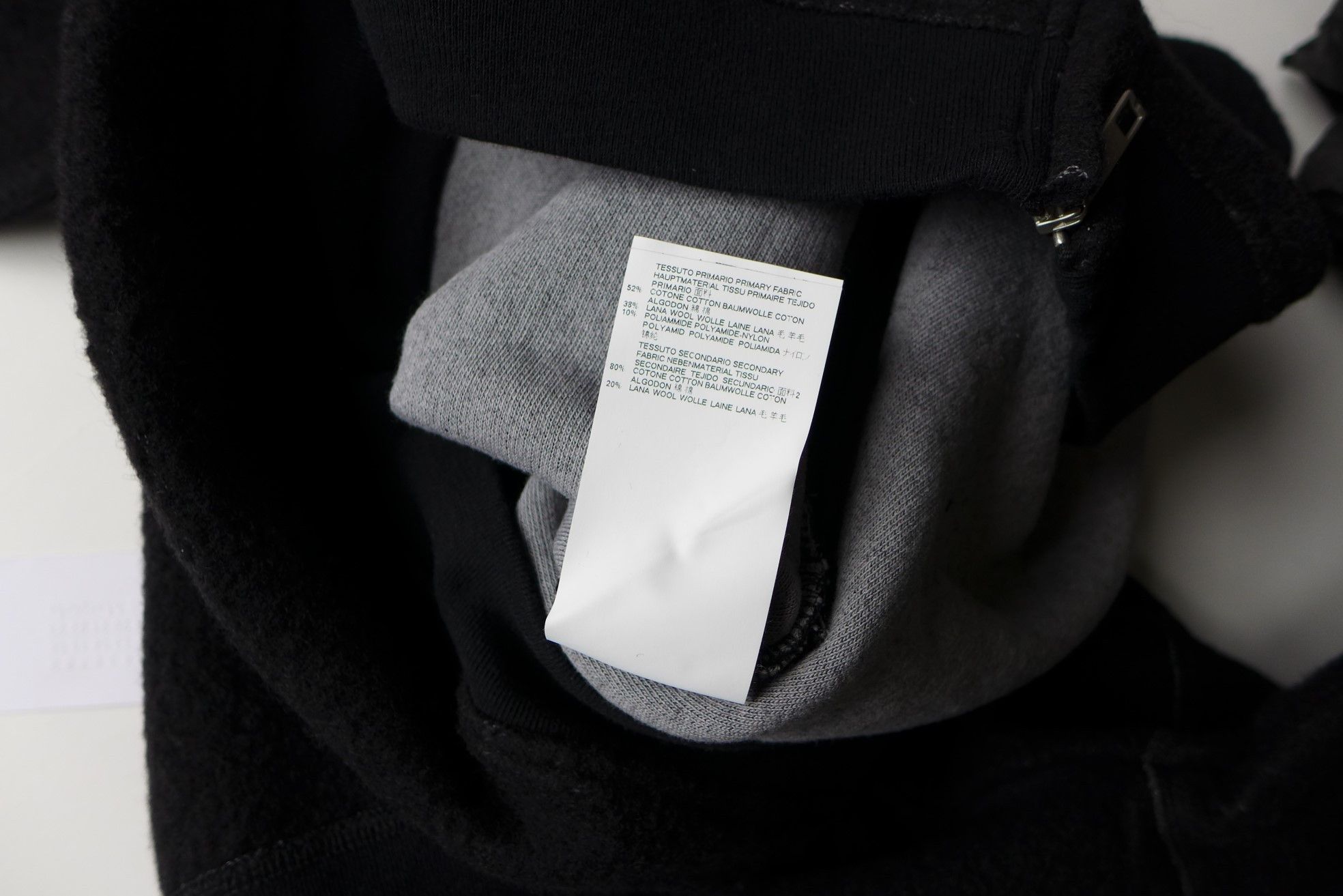 Maison Margiela Margiela FW17 Oversized Sweatshirt - Black Wool Fleece Size US XL / EU 56 / 4 - 11 Thumbnail