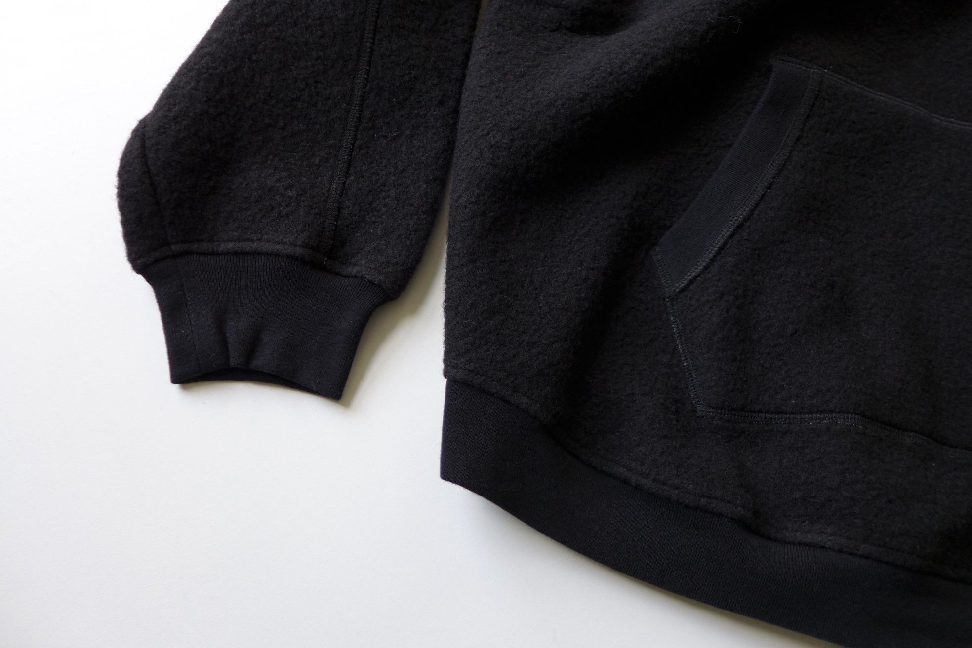 Maison Margiela Margiela FW17 Oversized Sweatshirt - Black Wool Fleece Size US XL / EU 56 / 4 - 6 Thumbnail