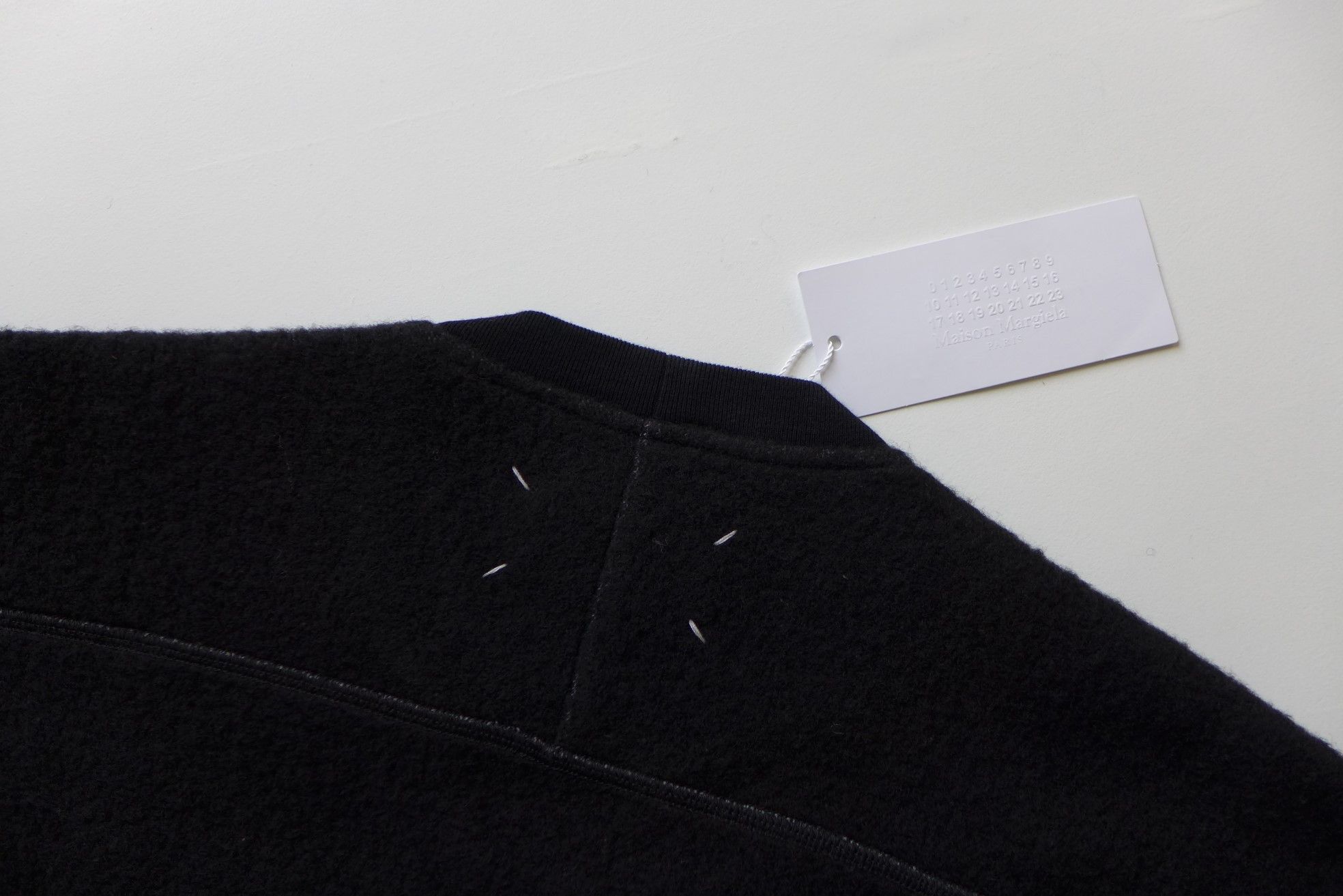 Maison Margiela Margiela FW17 Oversized Sweatshirt - Black Wool Fleece Size US XL / EU 56 / 4 - 5 Thumbnail