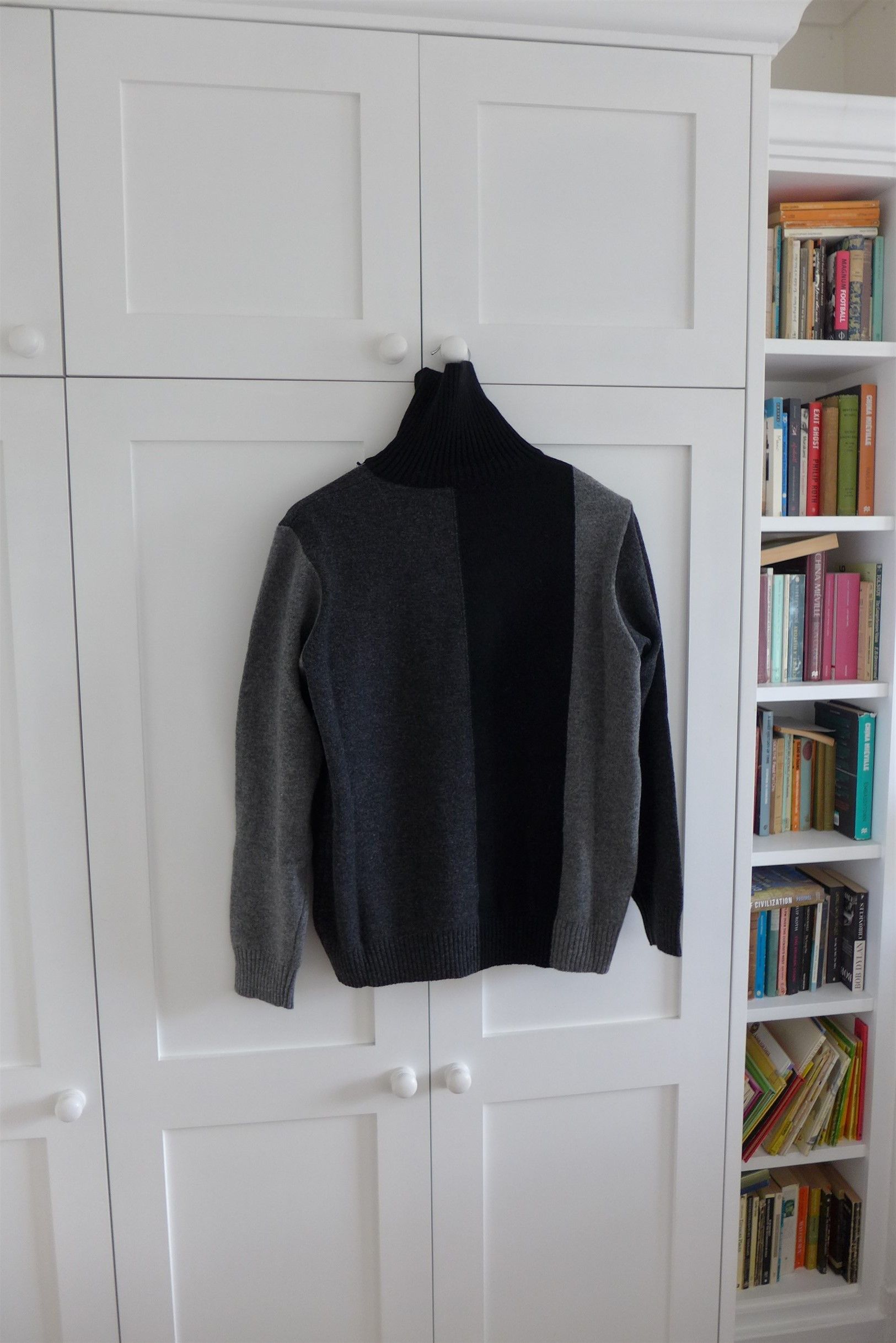 Jun Takahashi Undercover FW20 Panelled Roll Neck Wool Sweater Size US M / EU 48-50 / 2 - 5 Thumbnail