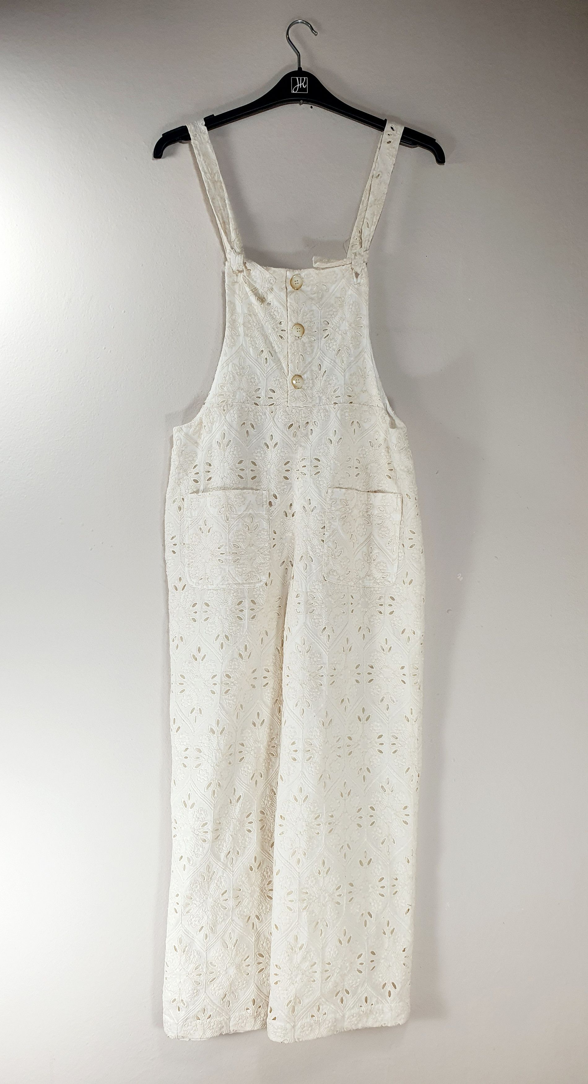 Lace jumpsuit white