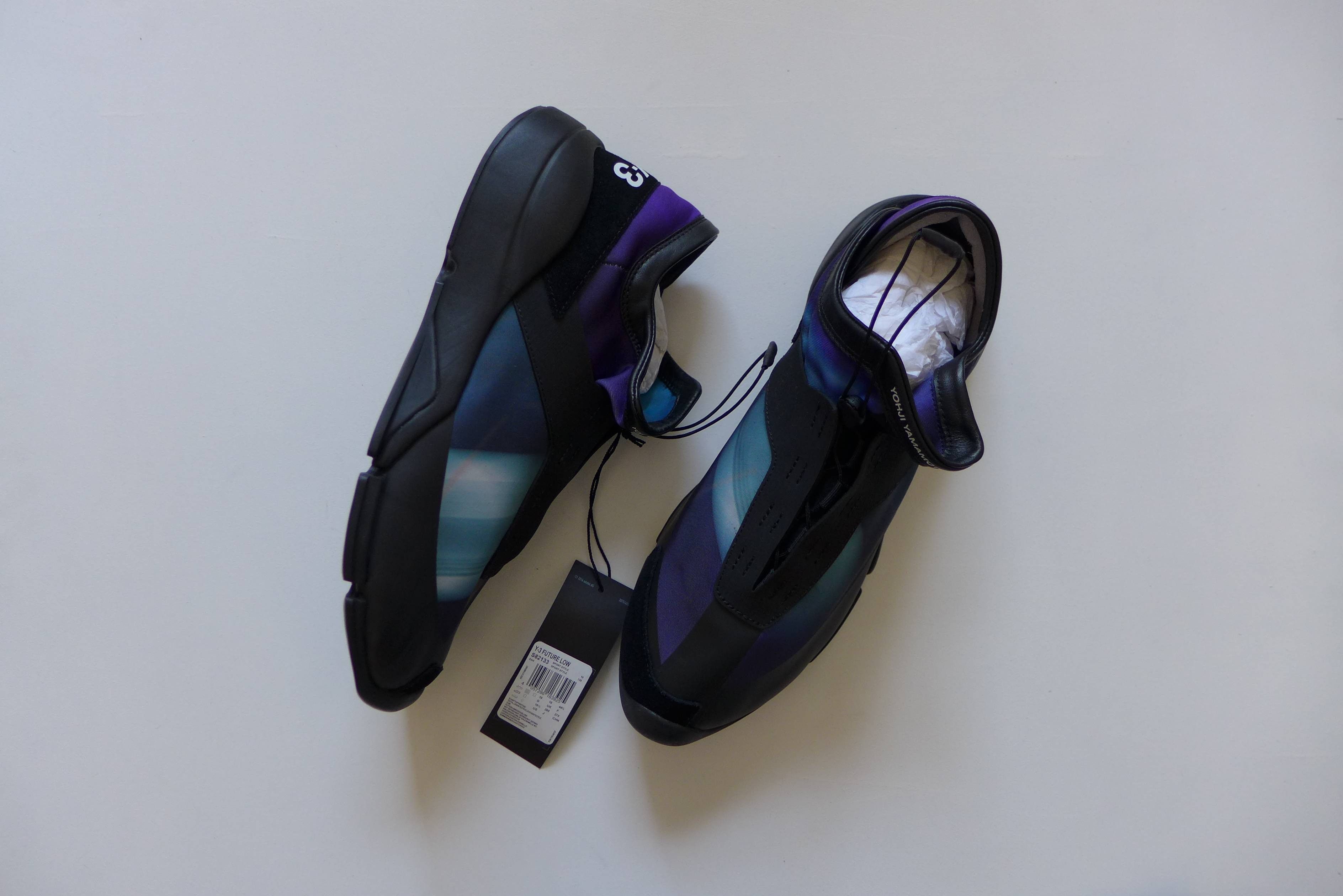 Y-3 Y-3 Yohji Future Low Sneakers - AOP/Black Size US 10.5 / EU 43-44 - 9 Thumbnail