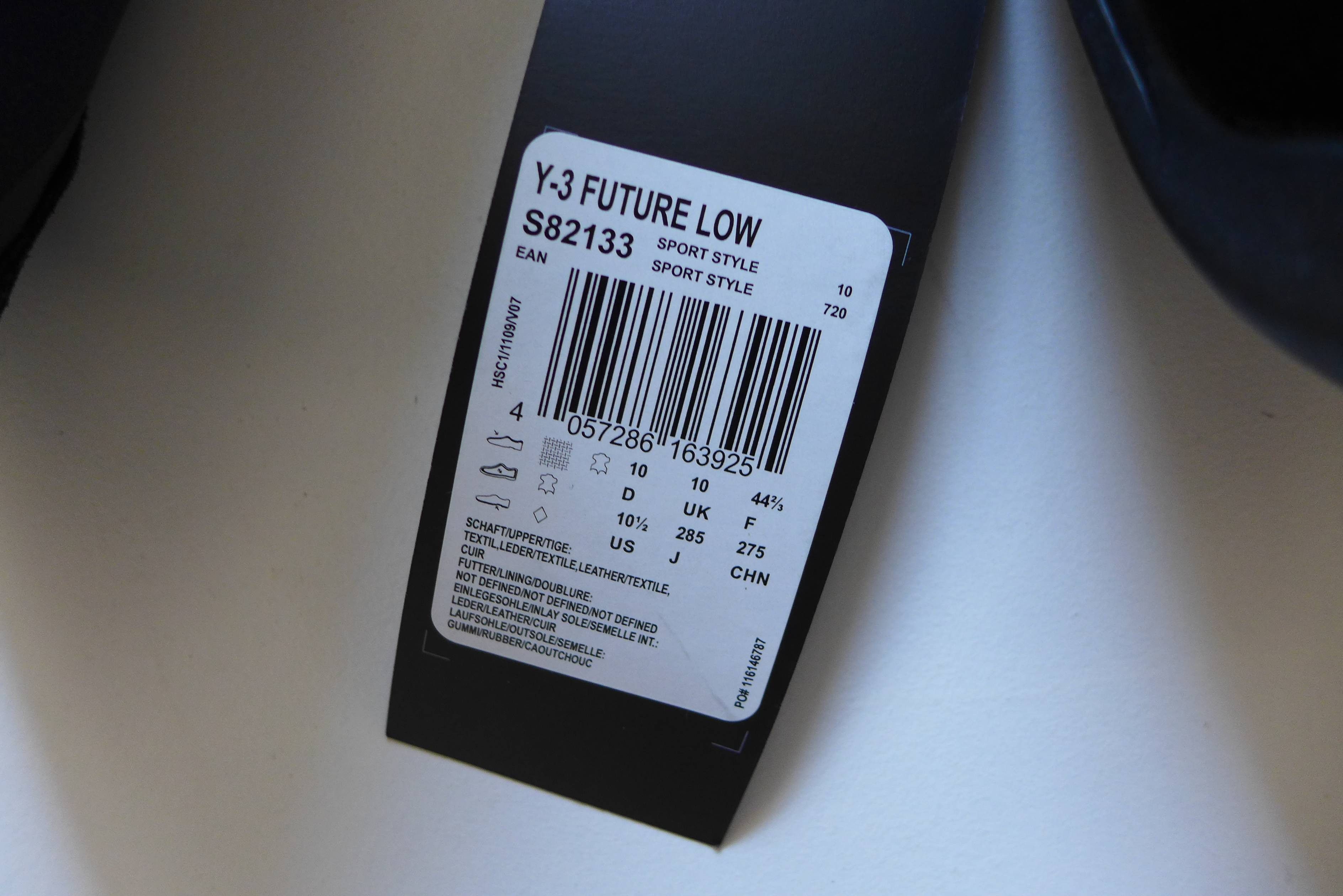 Y-3 Y-3 Yohji Future Low Sneakers - AOP/Black Size US 10.5 / EU 43-44 - 14 Thumbnail