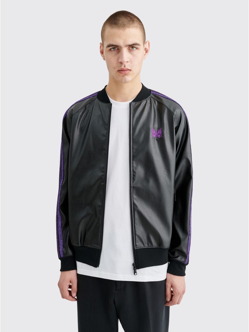 Needles Needles Track Jacket - Black Synthetic Leather Size US M / EU 48-50 / 2 - 5 Thumbnail