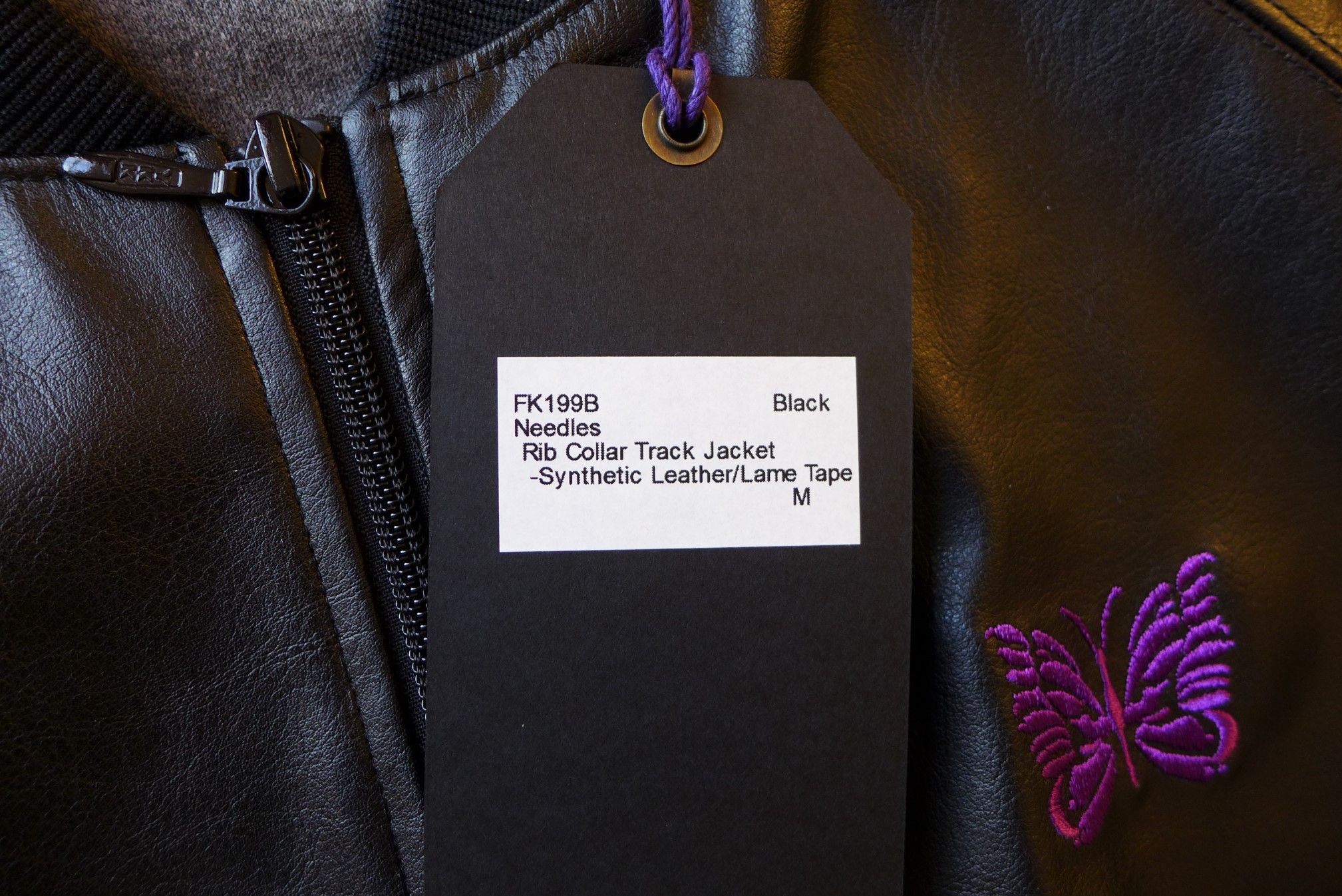 Needles Needles Track Jacket - Black Synthetic Leather Size US M / EU 48-50 / 2 - 10 Thumbnail