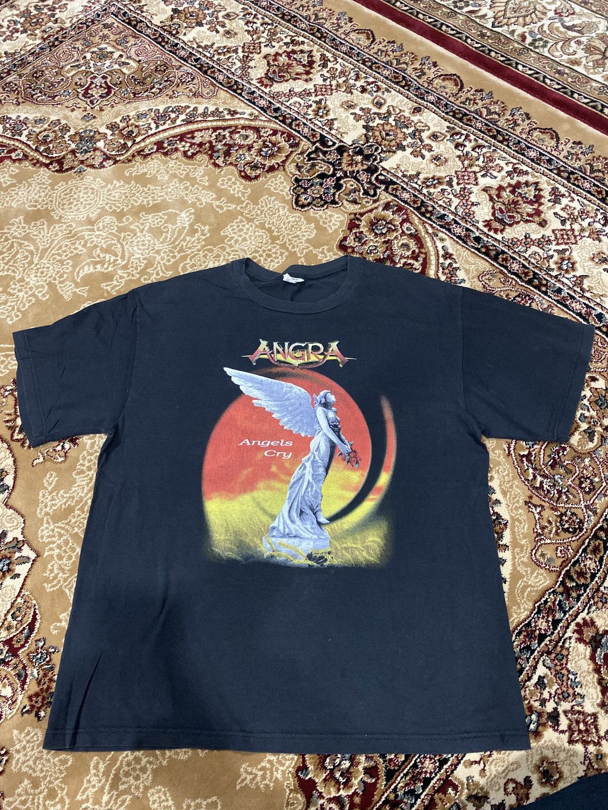 Band Tees × Vintage Vintage 90’s Angra- Angels Cry Album T-Shirt Size US L / EU 52-54 / 3 - 7 Thumbnail