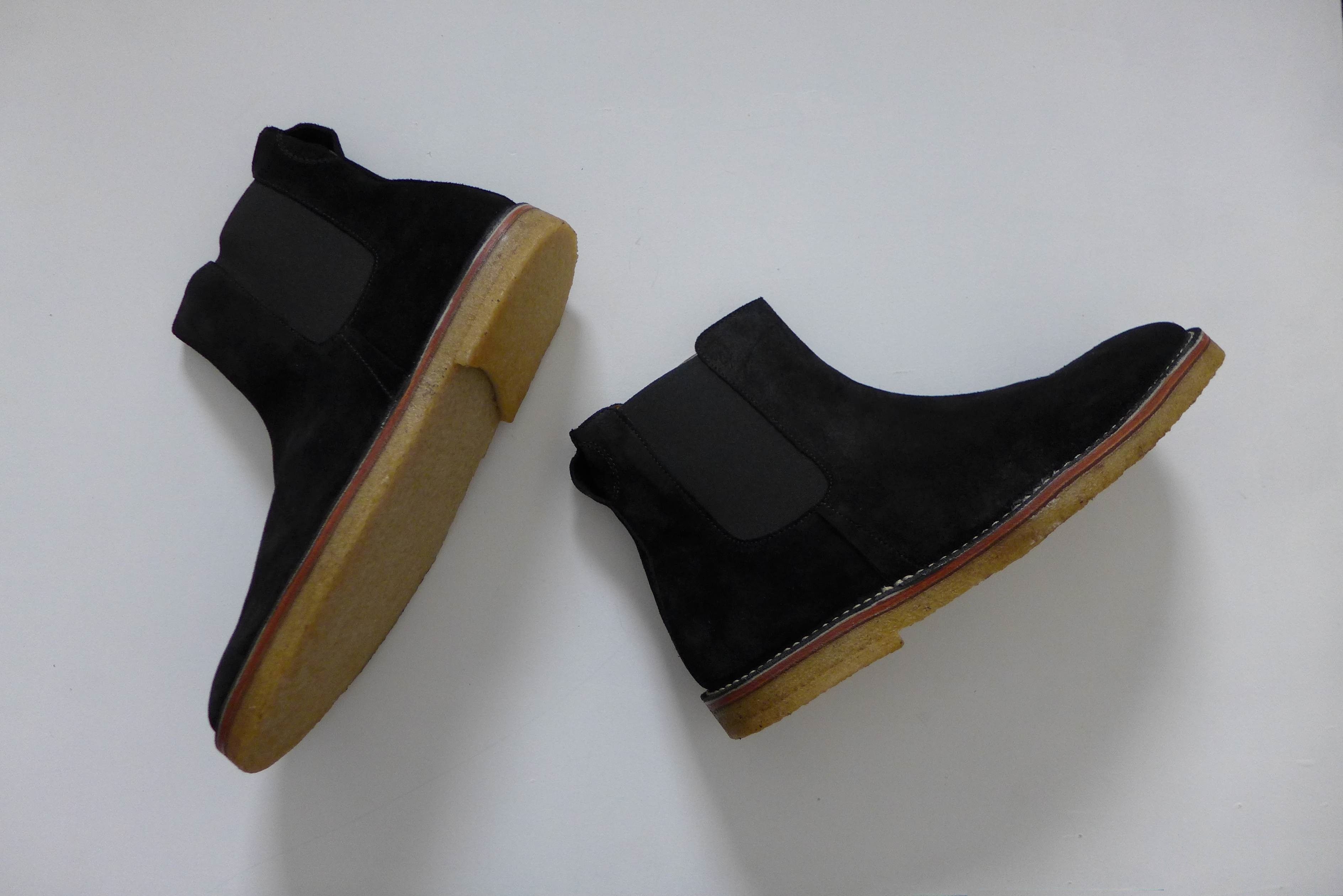Folk Folk Brandon Chelsea Boots - Black Suede Size US 12 / EU 45 - 2 Thumbnail