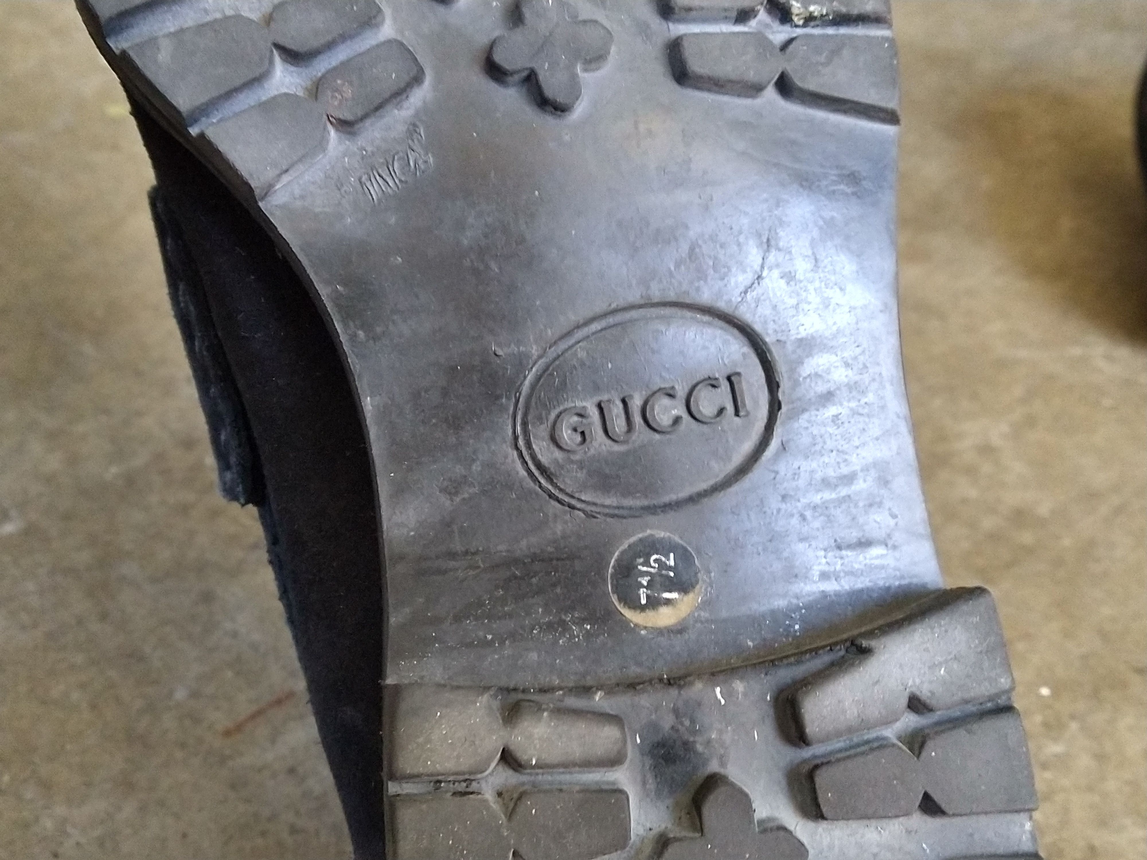 Gucci Gucci Horsebit Loafers 7.5 Black Suede Chunky Buckle Size US 7.5 / EU 40-41 - 19 Thumbnail