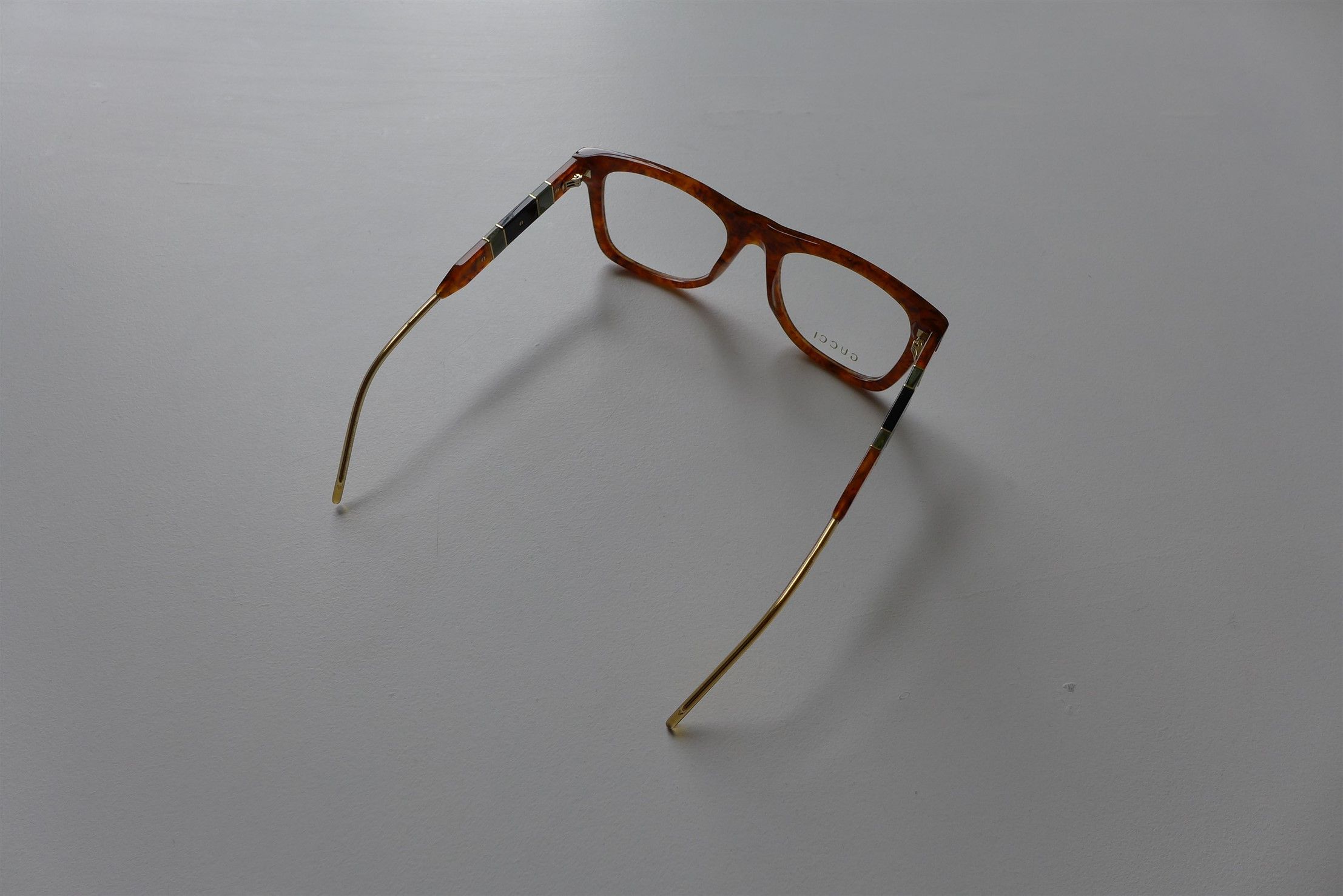Gucci Gucci Square Frame Glasses - Havana Acetate Size ONE SIZE - 7 Thumbnail