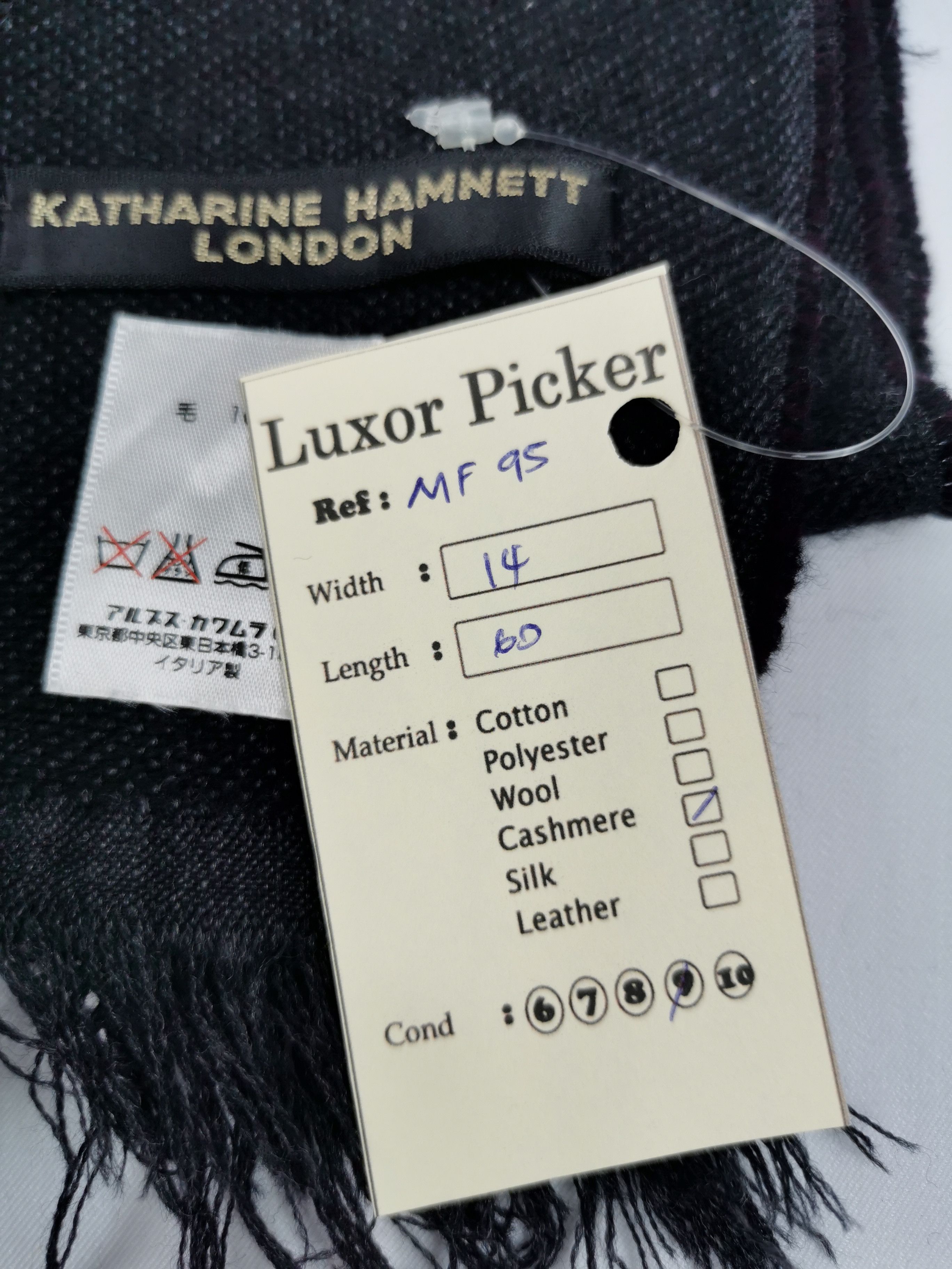 Katharine Hamnett London × Vintage Katharine Hamnett london scarf Size ONE SIZE - 4 Thumbnail