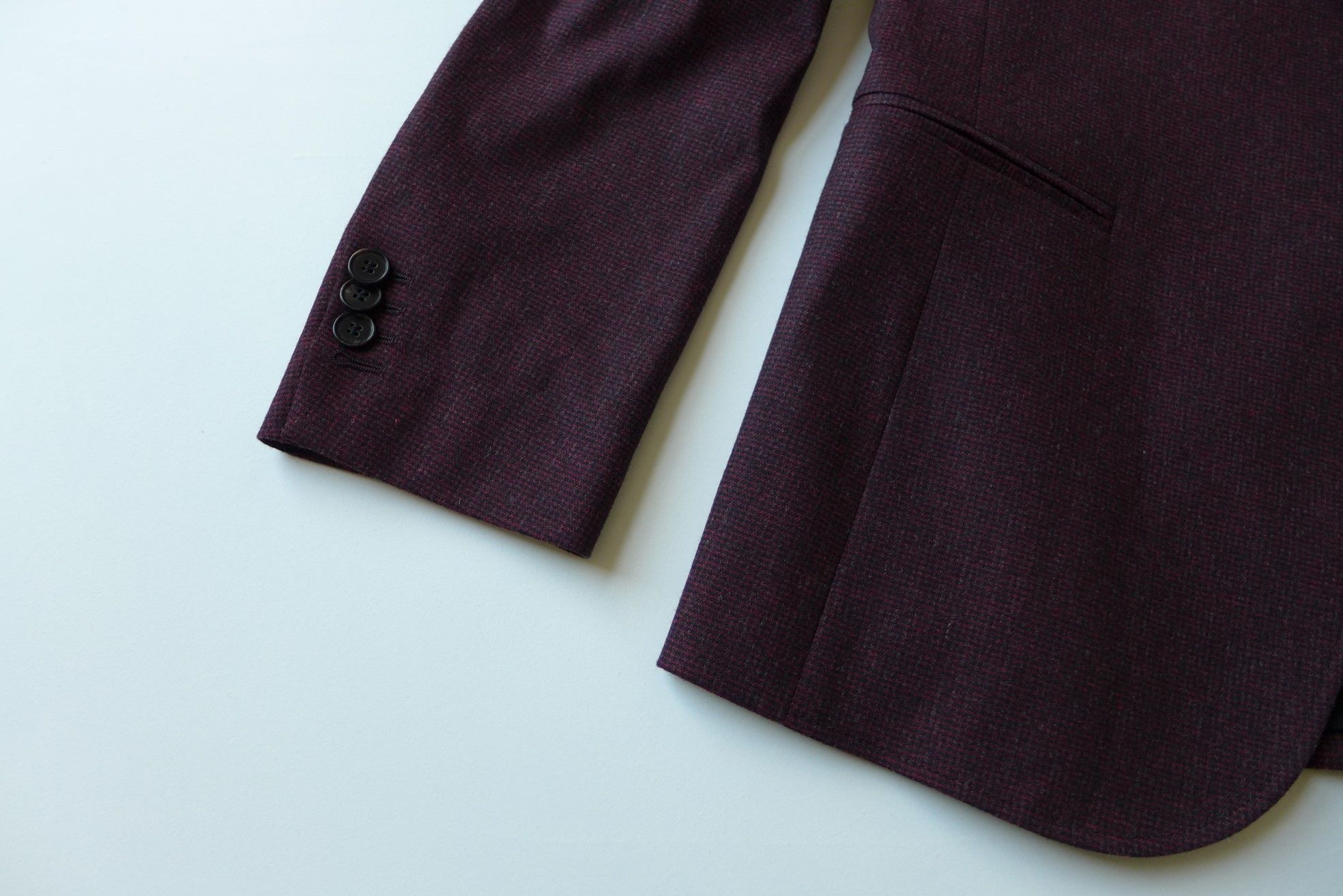 Maison Margiela Margiela FW17 Classic Blazer - Checked Burgundy Wool Size US M / EU 48-50 / 2 - 8 Thumbnail