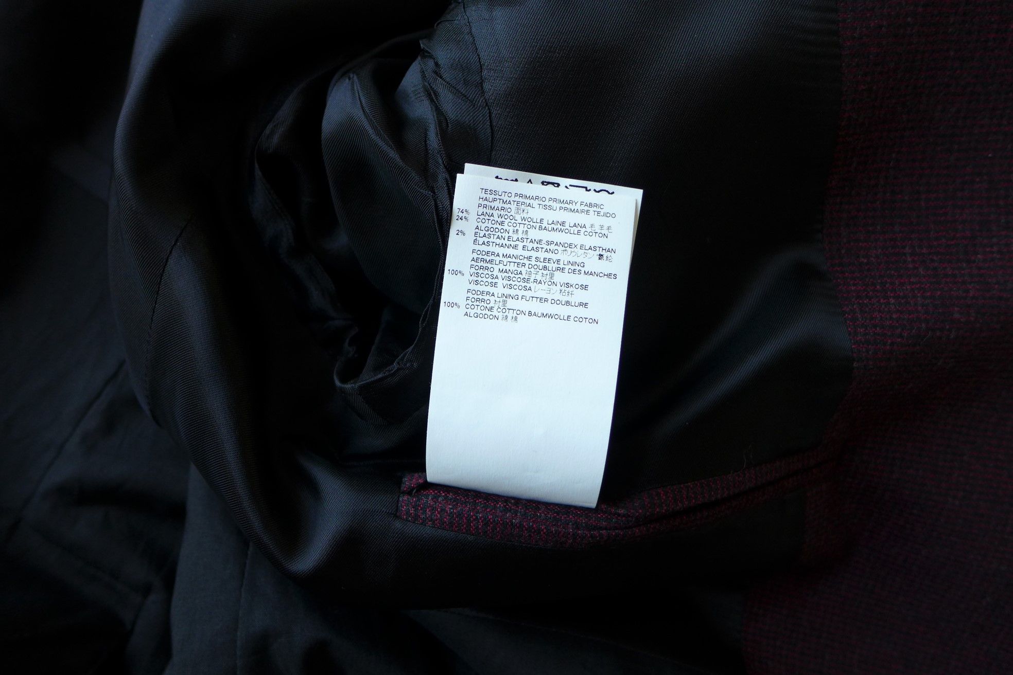 Maison Margiela Margiela FW17 Classic Blazer - Checked Burgundy Wool Size US M / EU 48-50 / 2 - 12 Thumbnail
