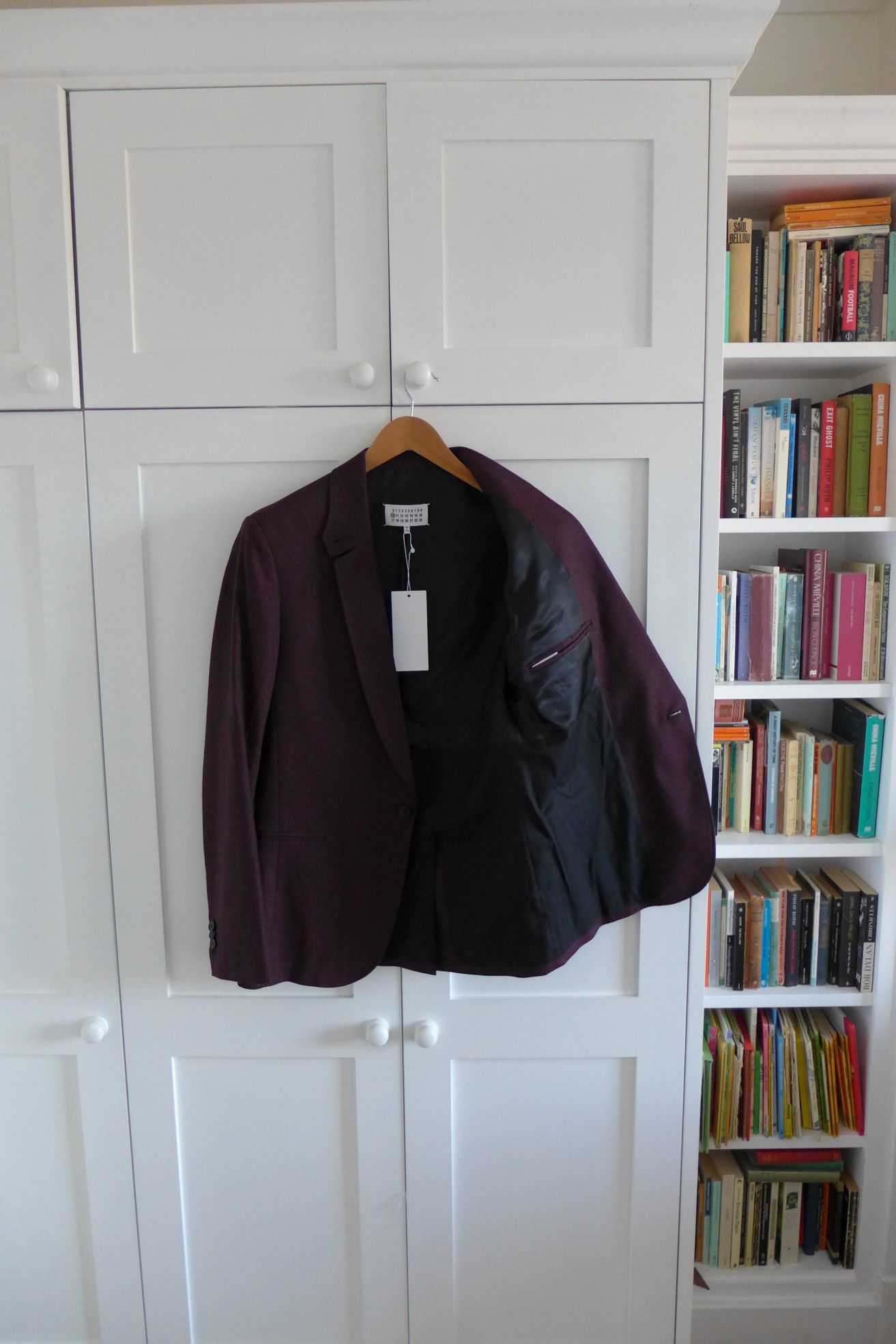 Maison Margiela Margiela FW17 Classic Blazer - Checked Burgundy Wool Size US M / EU 48-50 / 2 - 5 Thumbnail