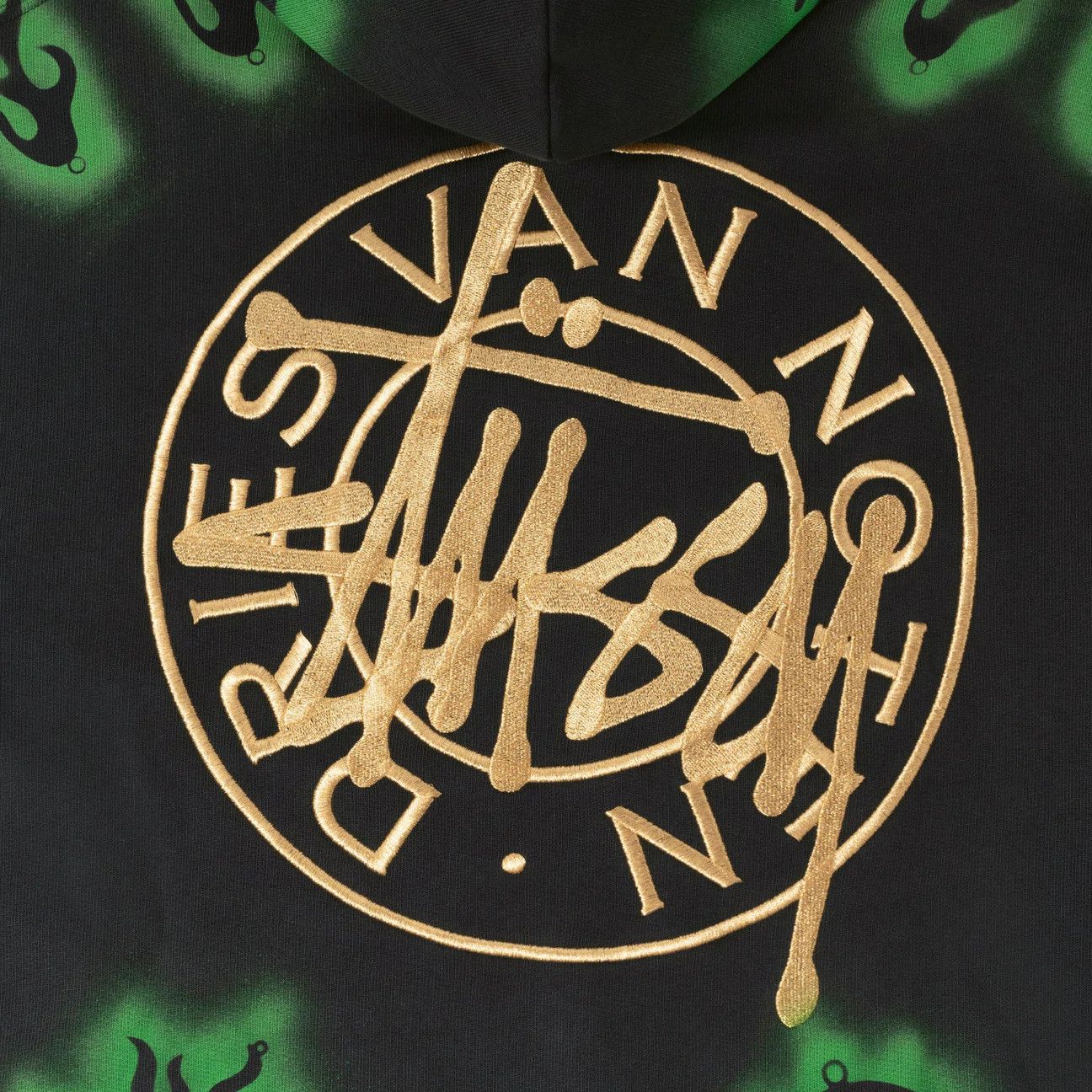 Dries Van Noten × Stussy STÜSSY & DRIES VAN NOTEN EMBROIDERED HOODIE Size US XL / EU 56 / 4 - 6 Thumbnail