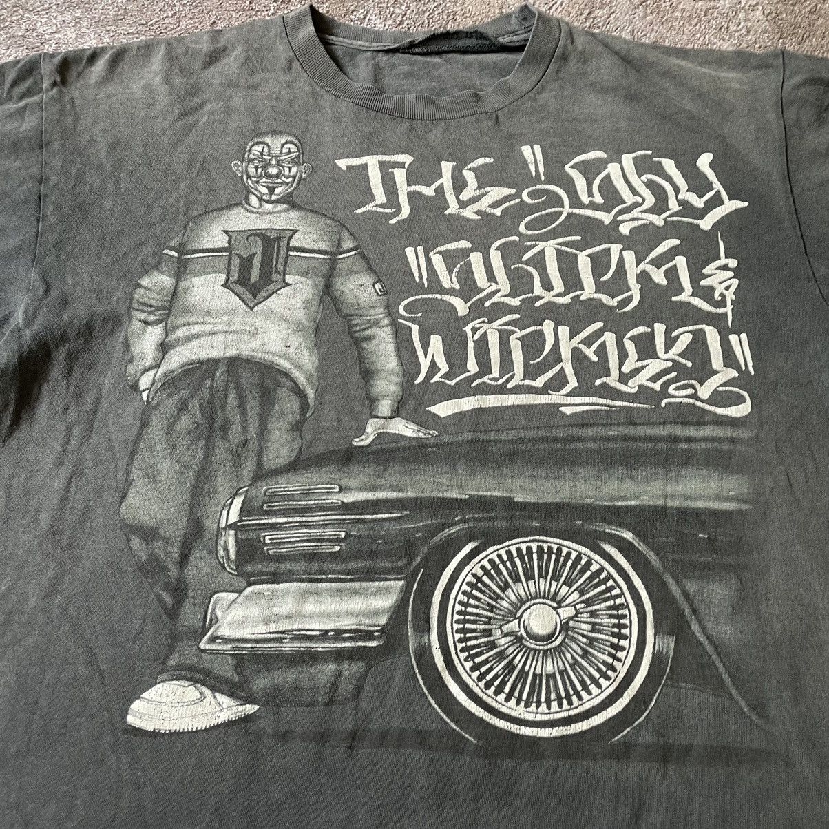 Vintage Vintage 90s Faded Graphic Tee Y2K Swag Streetwear Cropped L Size US L / EU 52-54 / 3 - 5 Thumbnail