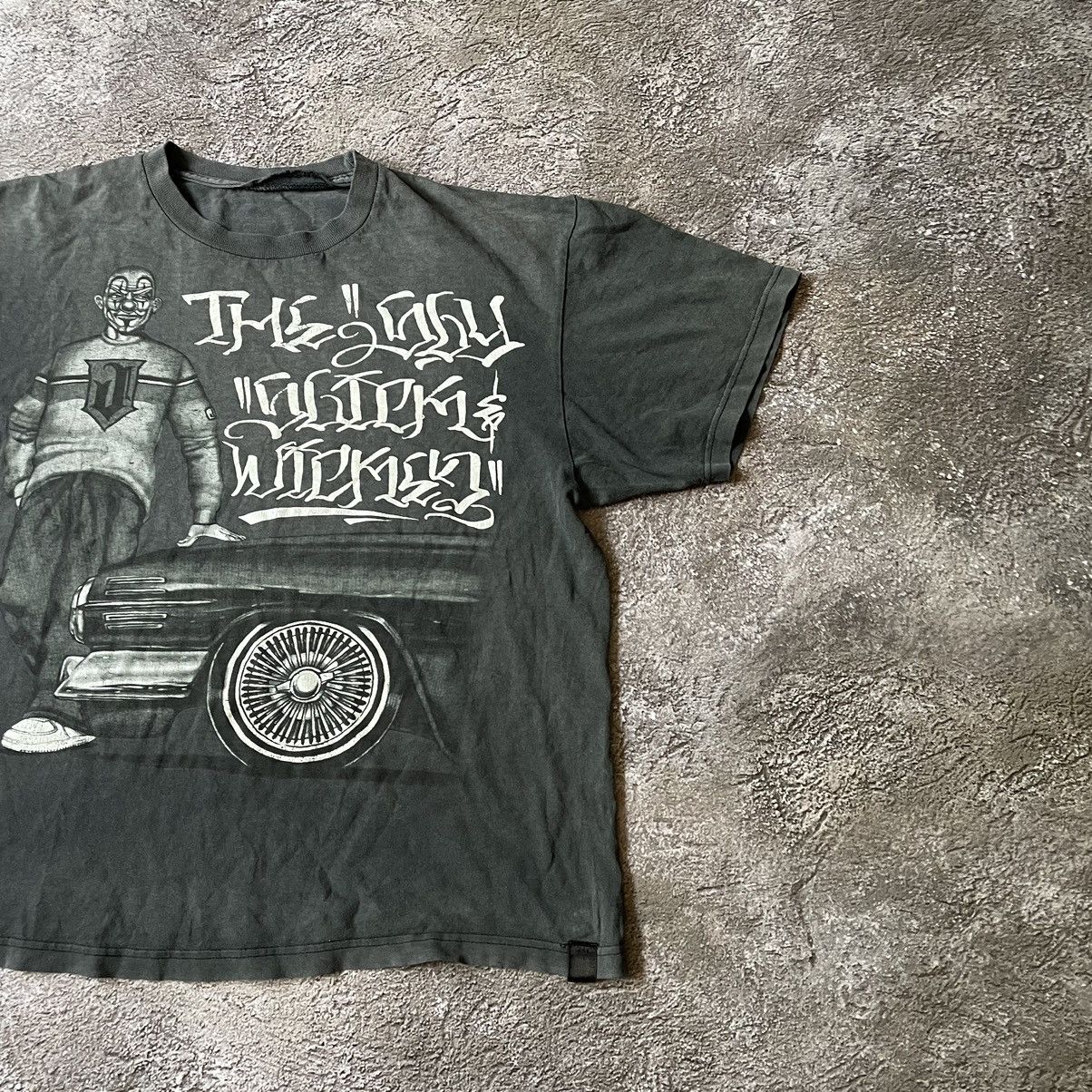 Vintage Vintage 90s Faded Graphic Tee Y2K Swag Streetwear Cropped L Size US L / EU 52-54 / 3 - 2 Thumbnail