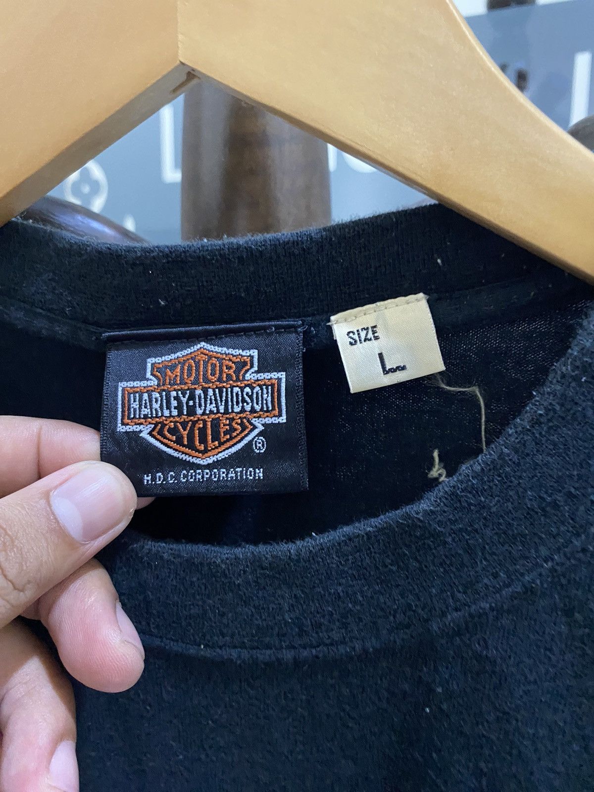 Harley Davidson Vintage Harley Davidson Fire Logo T-Shirt Size US L / EU 52-54 / 3 - 5 Thumbnail