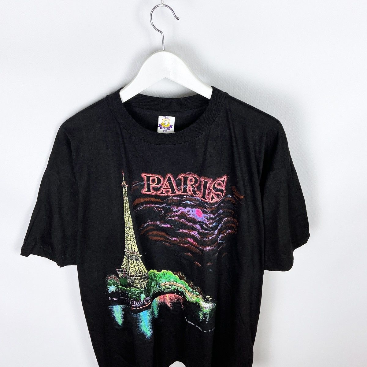 Vintage Vintage 80s Paris Red Moon Graphic Art tee Stepha rare y2k Size US XXL / EU 58 / 5 - 2 Thumbnail