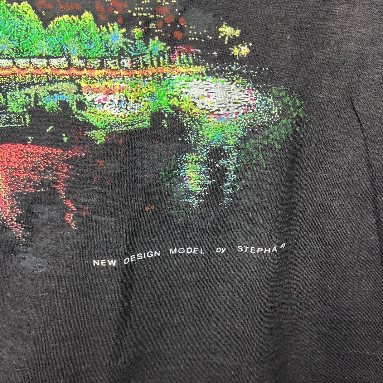 Vintage Vintage 80s Paris Red Moon Graphic Art tee Stepha rare y2k Size US XXL / EU 58 / 5 - 5 Thumbnail