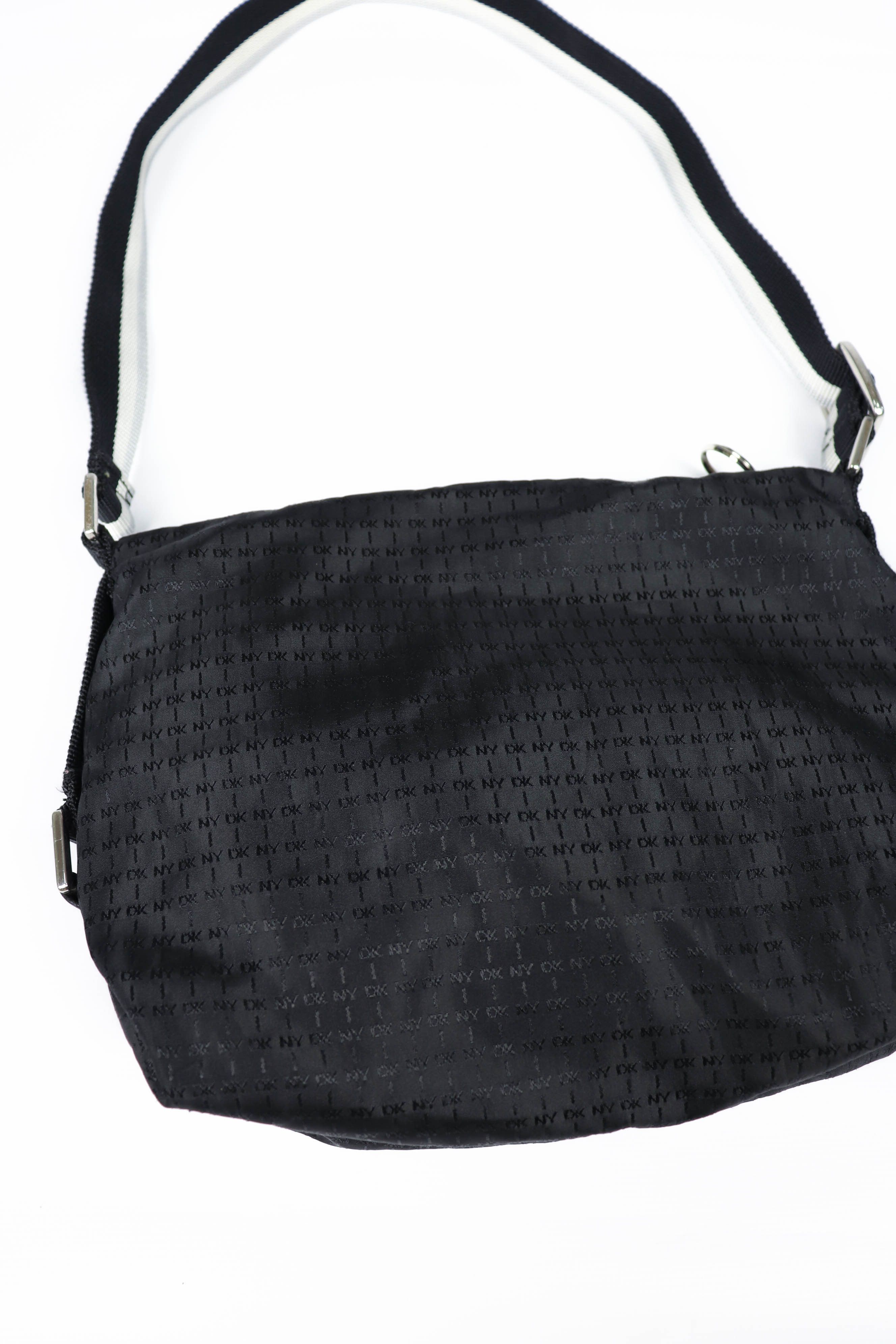DKNY DKNY Donna Karan New York Black Monogram Shoulder Bag Size ONE SIZE - 3 Thumbnail
