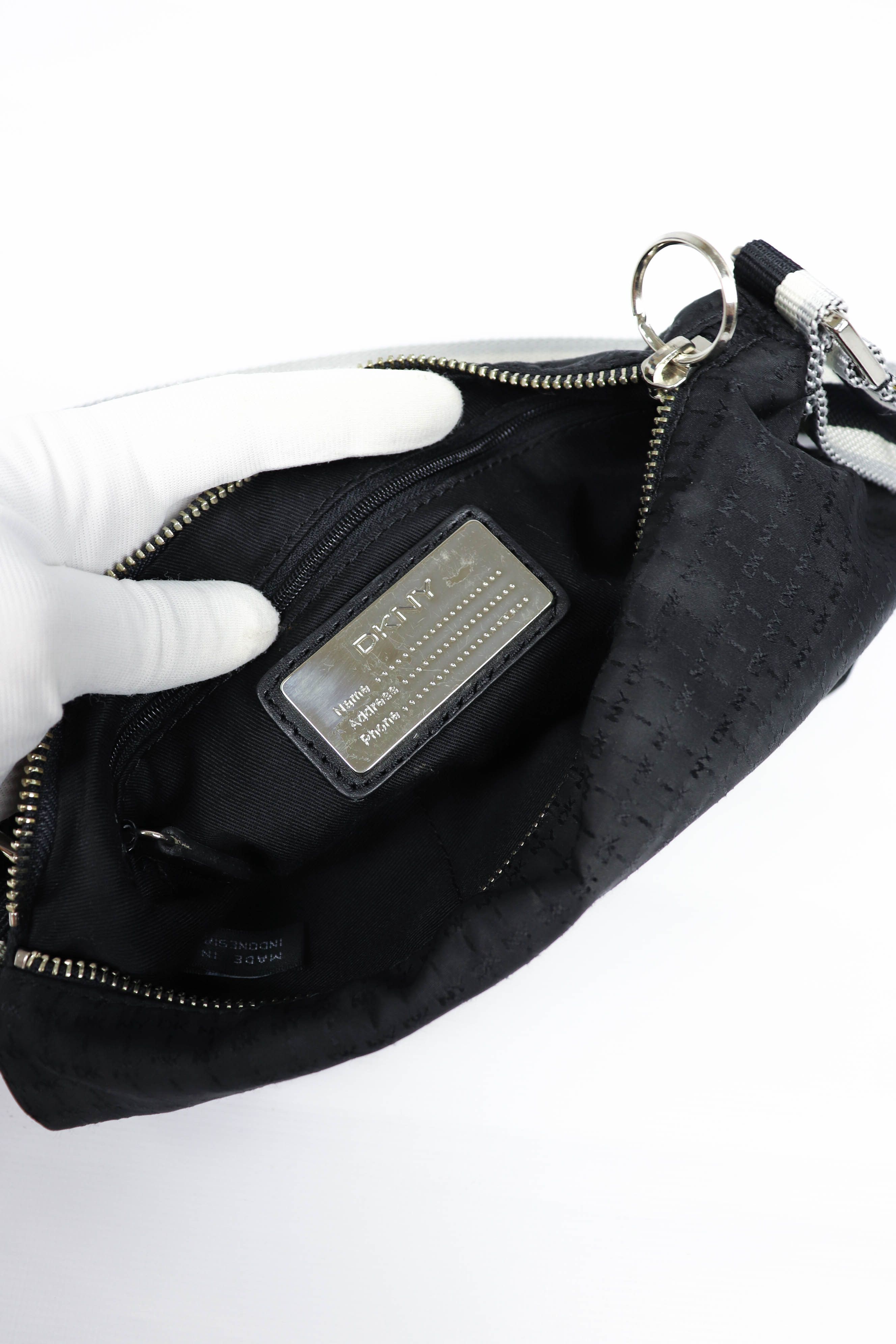 DKNY DKNY Donna Karan New York Black Monogram Shoulder Bag Size ONE SIZE - 11 Thumbnail