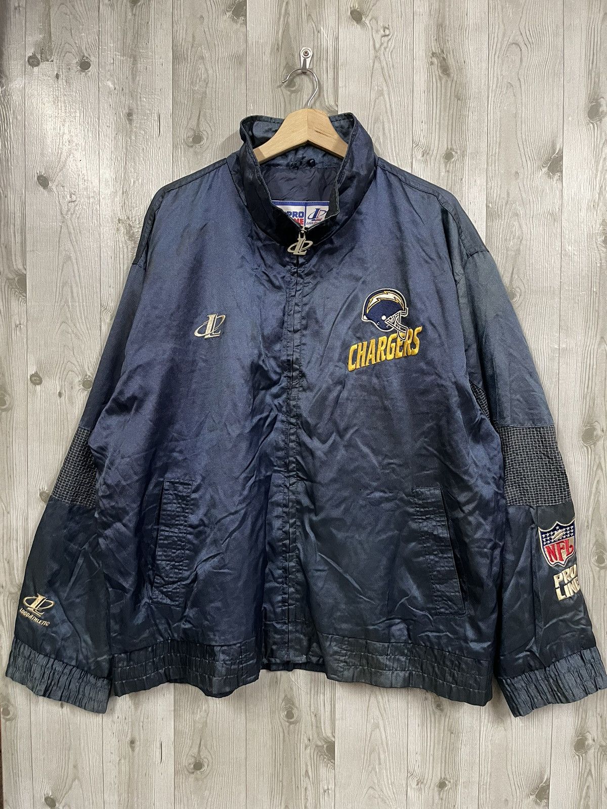 Vtg 90s Pro Line/Logo Athletic Los Angeles Chargers NFL Jacket San Diego Size outlet XL