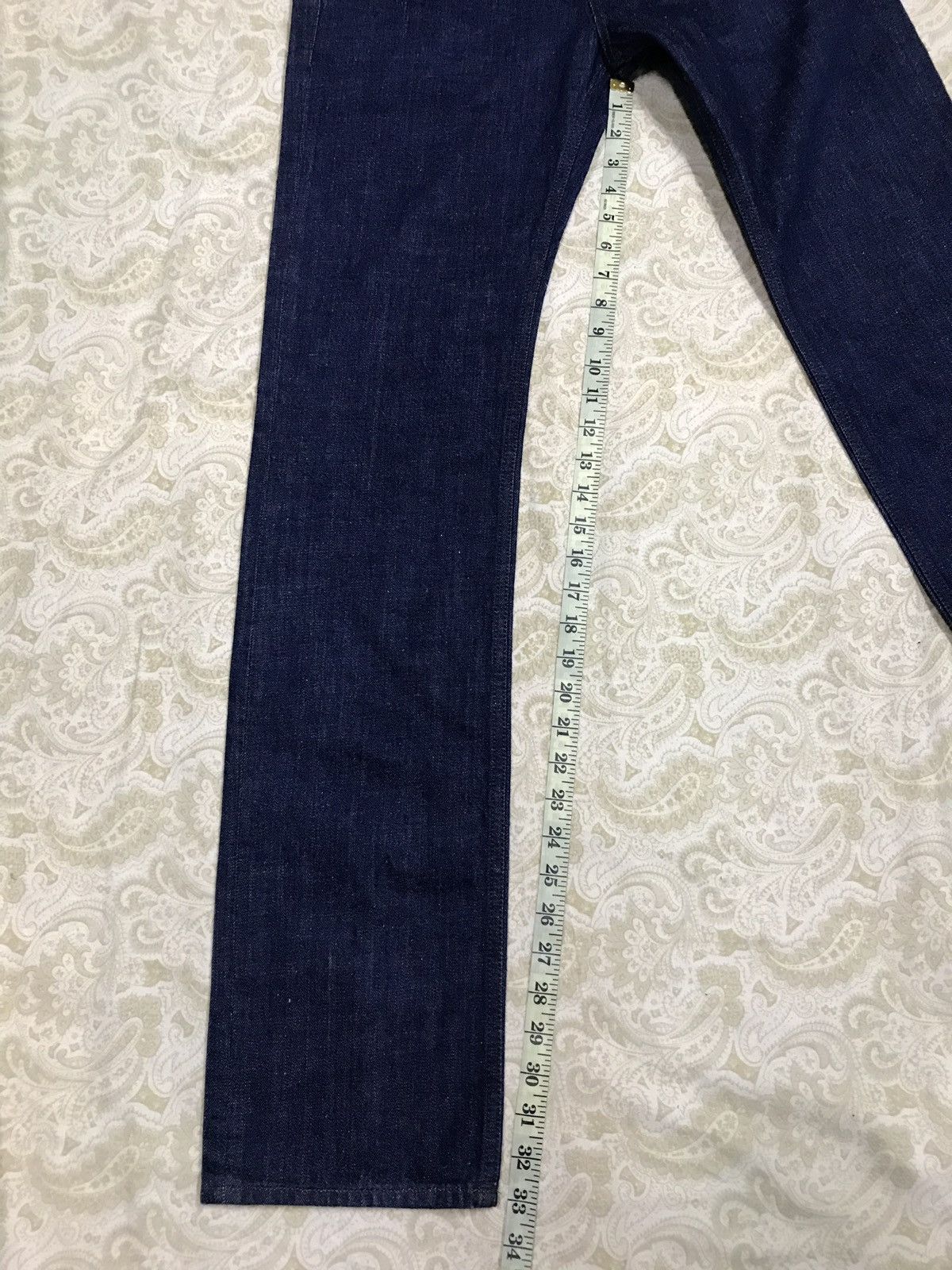 Fadeless × Japanese Brand × Vintage Vintage Fadeless Jeans Indigo Style Size US 31 - 20 Thumbnail