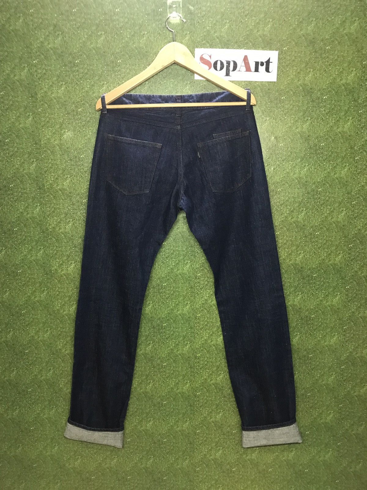 Fadeless × Japanese Brand × Vintage Vintage Fadeless Jeans Indigo Style Size US 31 - 7 Thumbnail