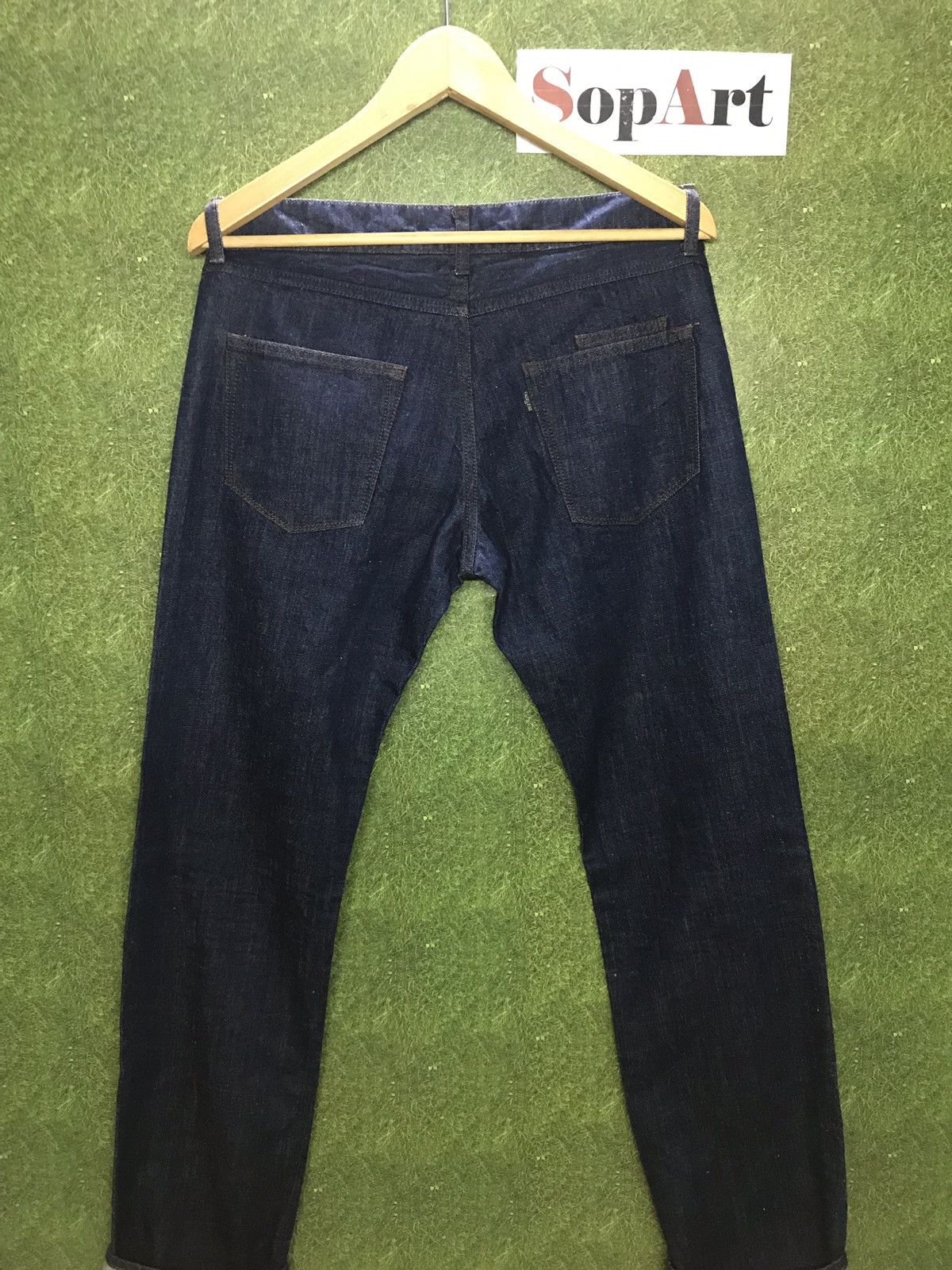 Fadeless × Japanese Brand × Vintage Vintage Fadeless Jeans Indigo Style Size US 31 - 8 Thumbnail