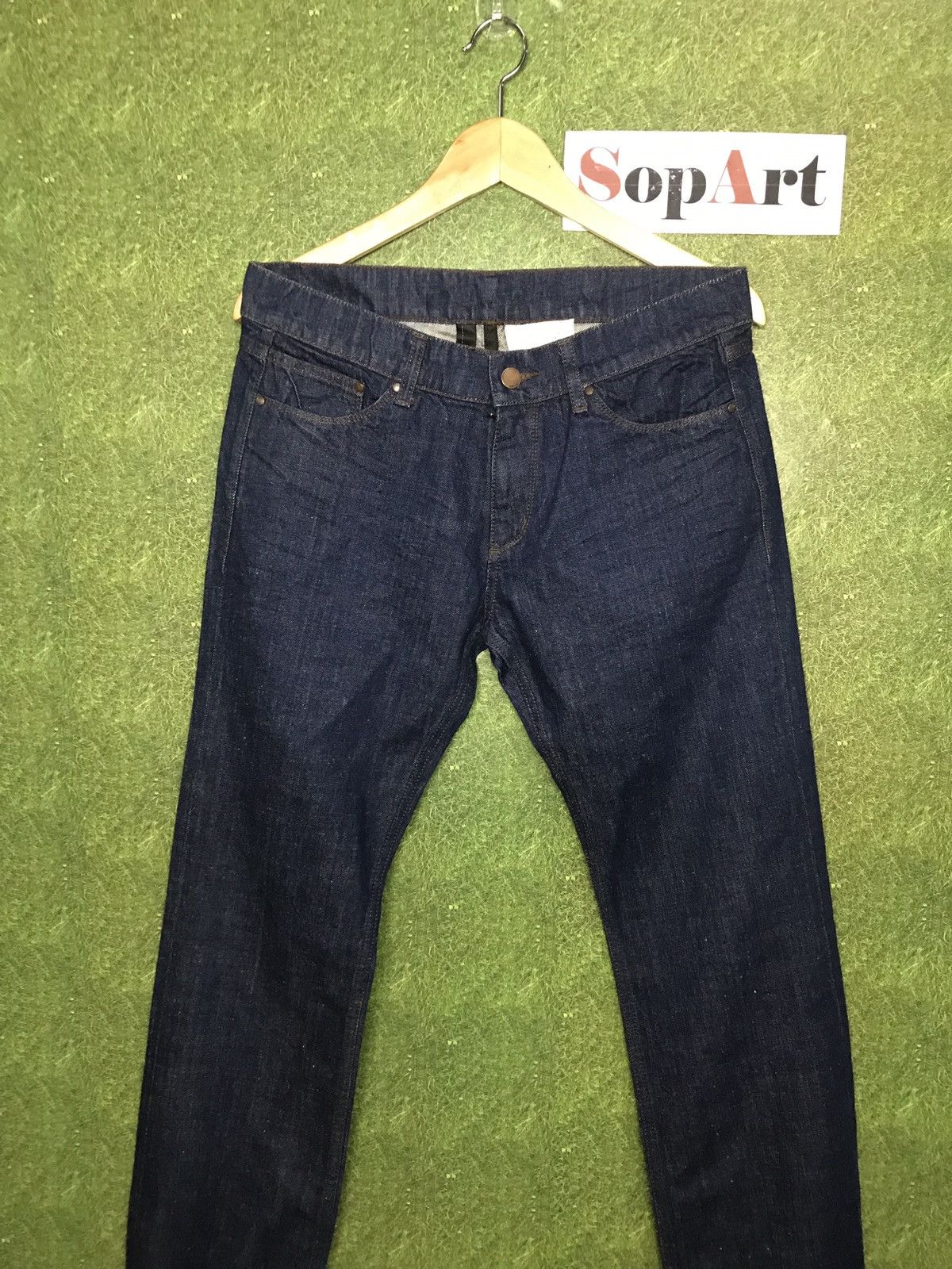 Fadeless × Japanese Brand × Vintage Vintage Fadeless Jeans Indigo Style Size US 31 - 2 Thumbnail