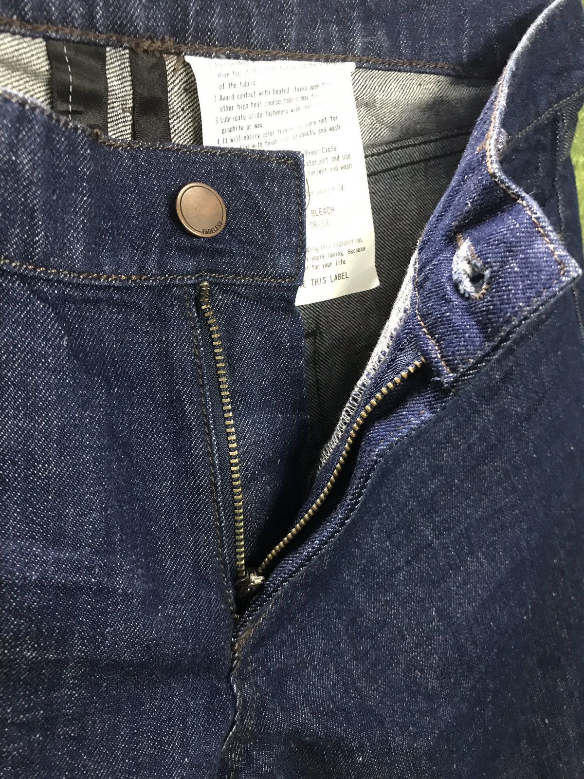 Fadeless × Japanese Brand × Vintage Vintage Fadeless Jeans Indigo Style Size US 31 - 6 Thumbnail
