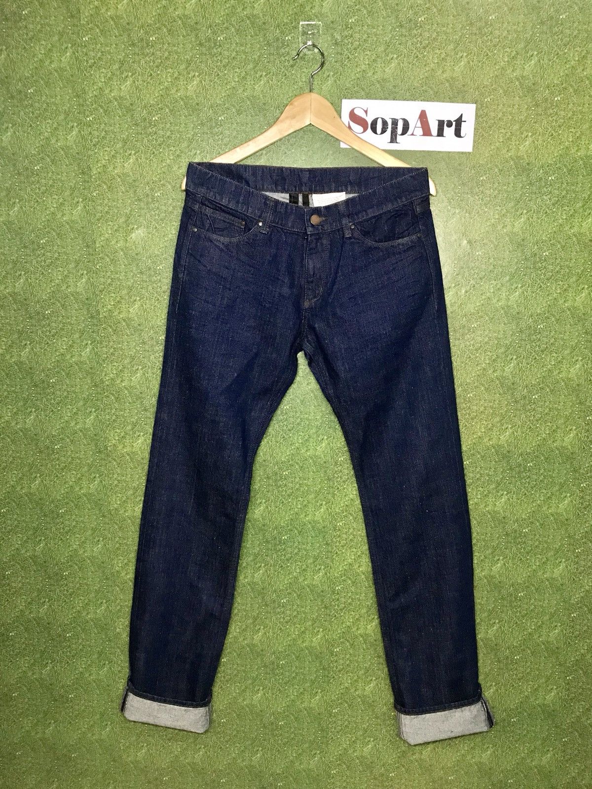 Fadeless × Japanese Brand × Vintage Vintage Fadeless Jeans Indigo Style Size US 31 - 1 Thumbnail