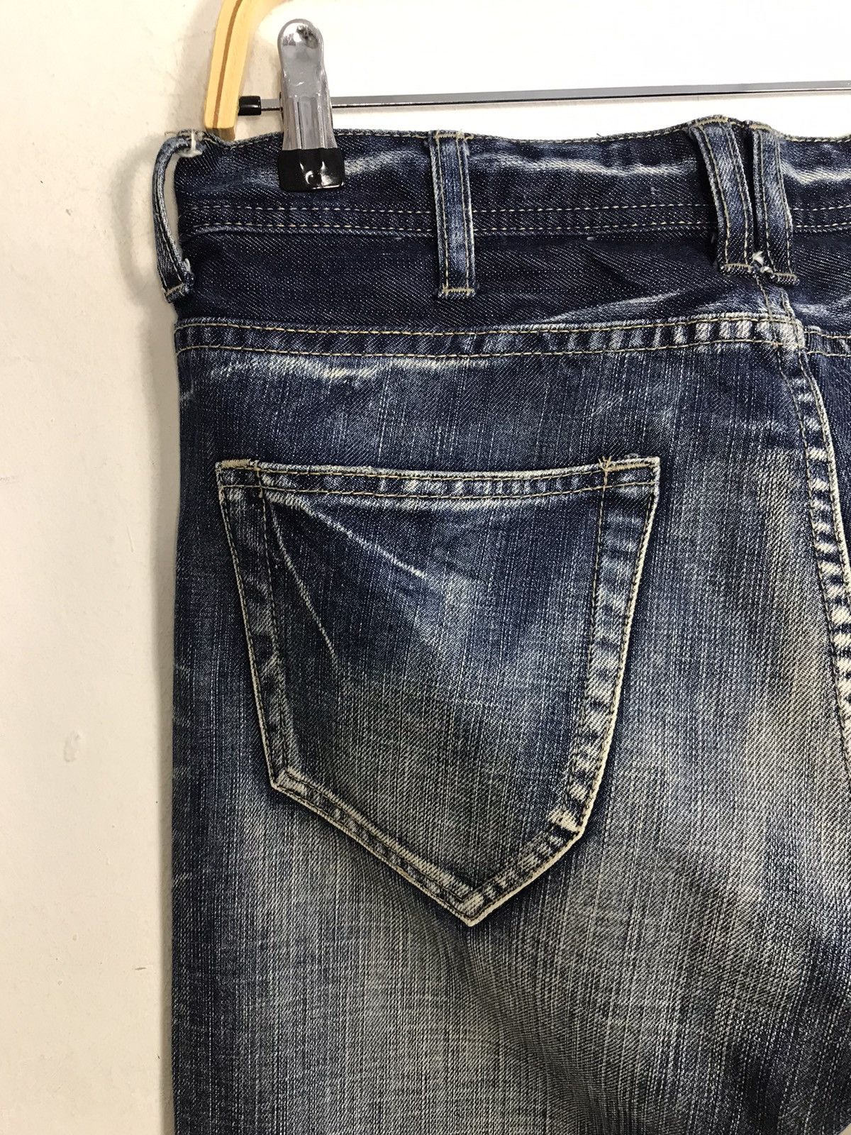 Japanese Brand Vintage Heritage Stone Design Patchwork Zipper Jeans Size US 32 / EU 48 - 12 Thumbnail