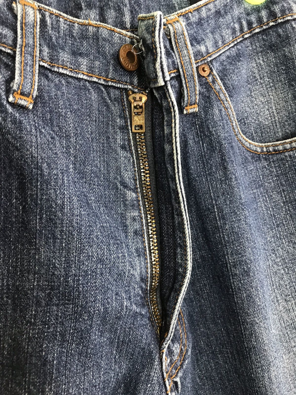 Big John × Japanese Brand Vintage Big John Extra Distressed Denim Jeans Size US 31 - 7 Thumbnail