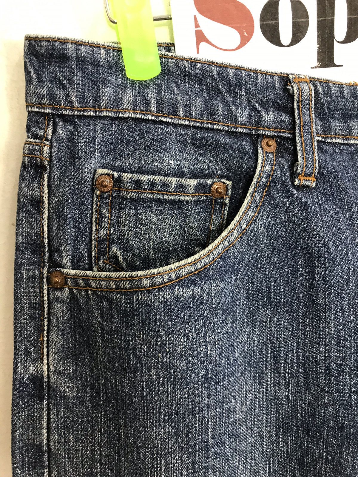 Big John × Japanese Brand Vintage Big John Extra Distressed Denim Jeans Size US 31 - 6 Thumbnail