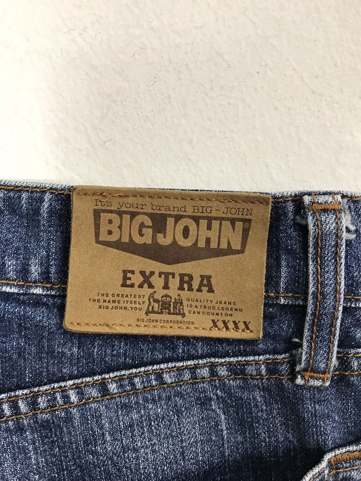 Big John × Japanese Brand Vintage Big John Extra Distressed Denim Jeans Size US 31 - 12 Thumbnail