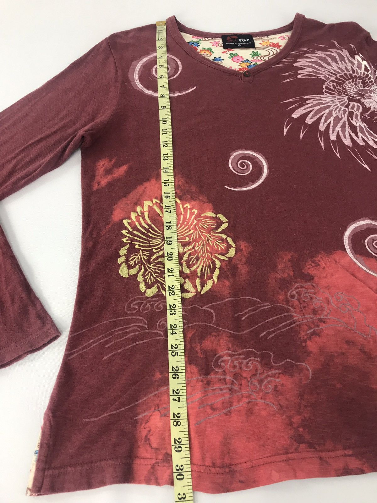 Japanese Brand × Vintage Long Sleeve T-Shirst Paisley Logo Phoenix Design Style Size US L / EU 52-54 / 3 - 10 Thumbnail