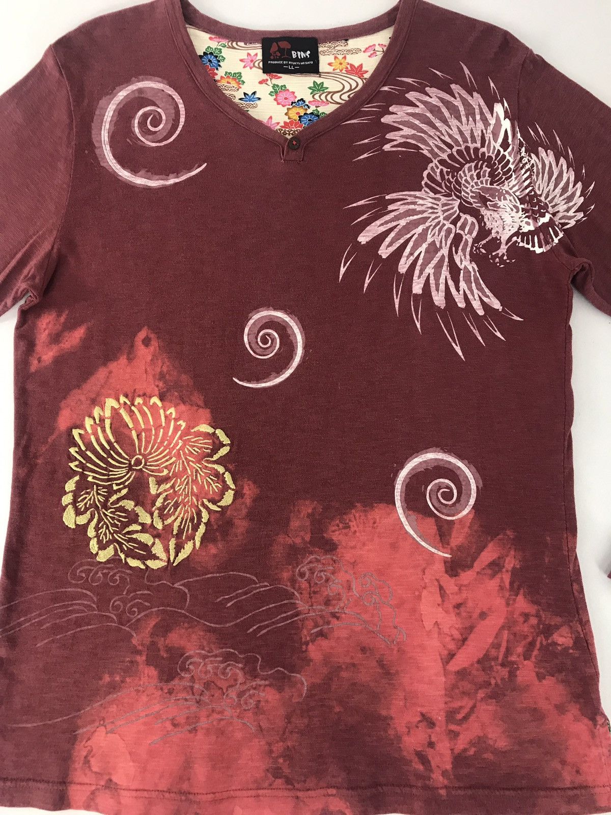 Japanese Brand × Vintage Long Sleeve T-Shirst Paisley Logo Phoenix Design Style Size US L / EU 52-54 / 3 - 3 Thumbnail