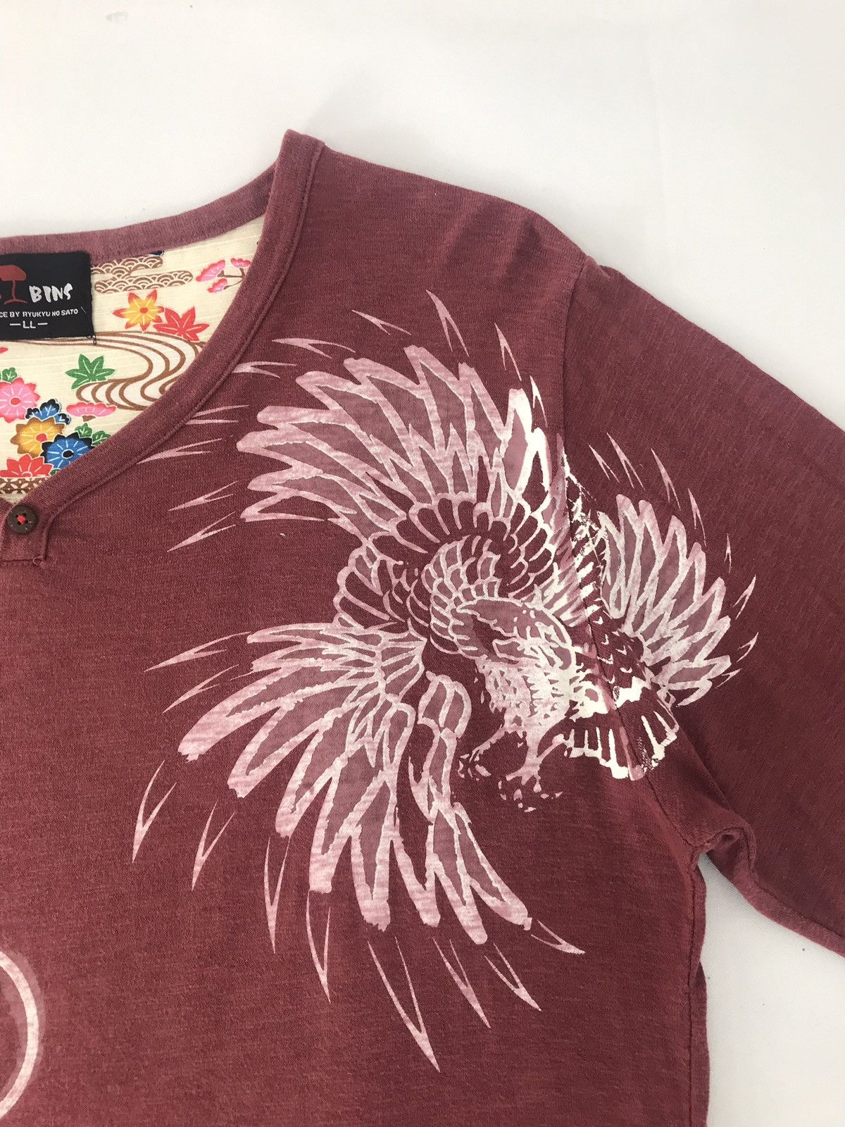 Japanese Brand × Vintage Long Sleeve T-Shirst Paisley Logo Phoenix Design Style Size US L / EU 52-54 / 3 - 4 Thumbnail