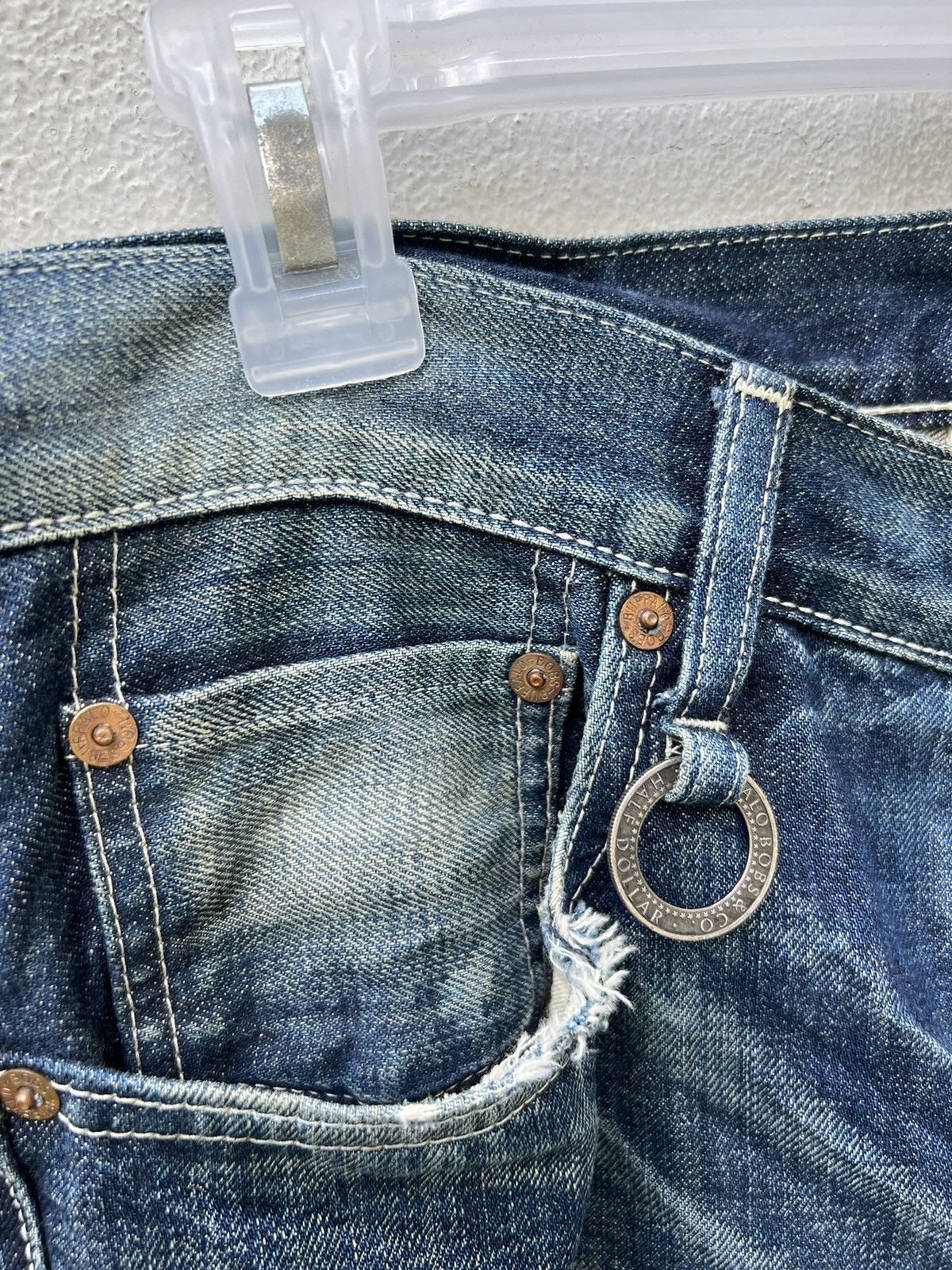 BUFFALO BOBS Vintage Buffalo Bobs Japan Rips Distress Denim Flared Jeans Size US 30 / EU 46 - 8 Thumbnail
