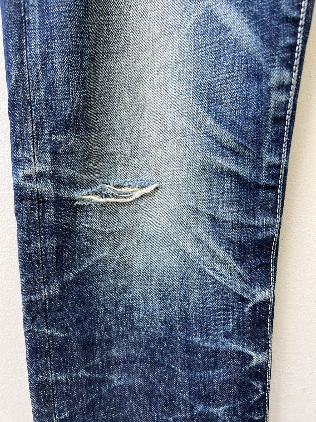 BUFFALO BOBS Vintage Buffalo Bobs Japan Rips Distress Denim Flared Jeans Size US 30 / EU 46 - 9 Thumbnail