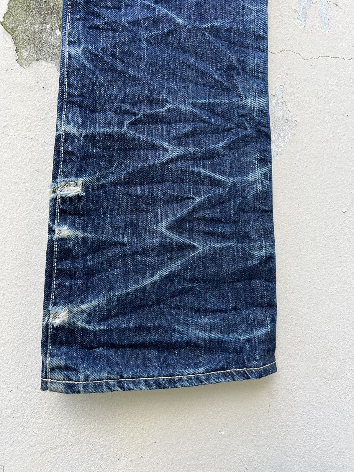 BUFFALO BOBS Vintage Buffalo Bobs Japan Rips Distress Denim Flared Jeans Size US 30 / EU 46 - 14 Thumbnail